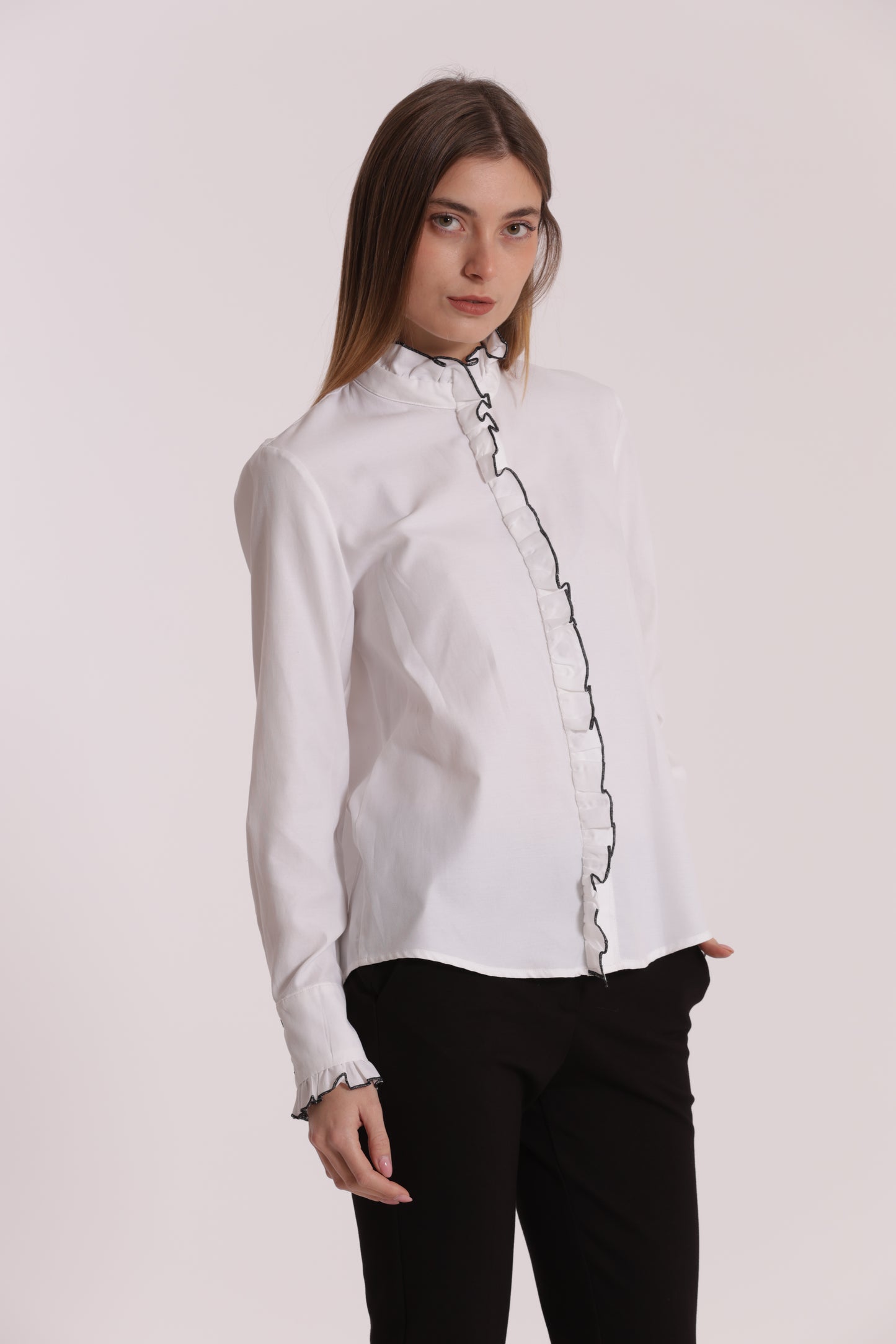CAMICIA CON DETTAGLI ROUCHES
