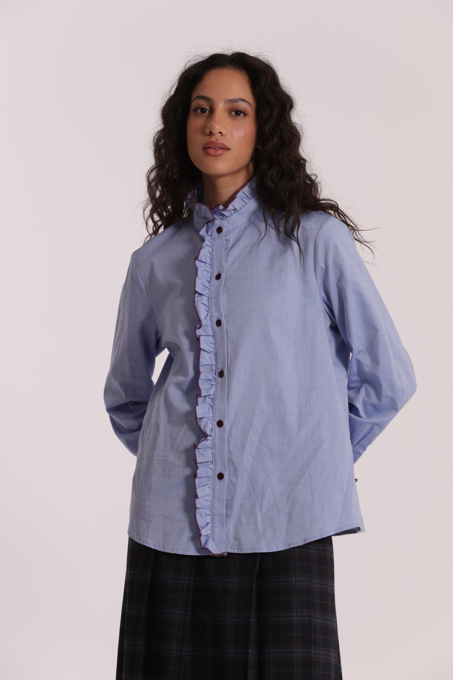 CAMICIA CON DETTAGLI ROUCHES