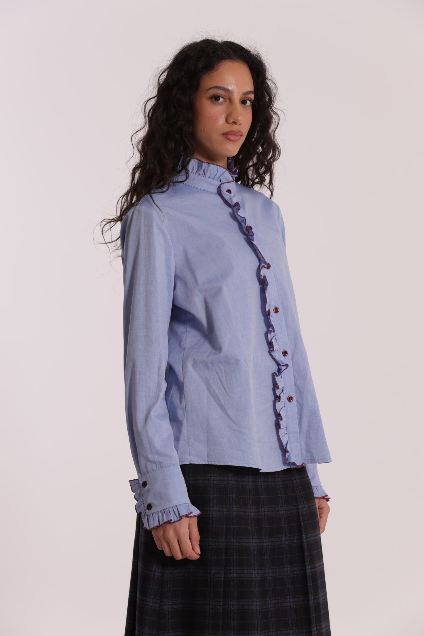 CAMICIA CON DETTAGLI ROUCHES