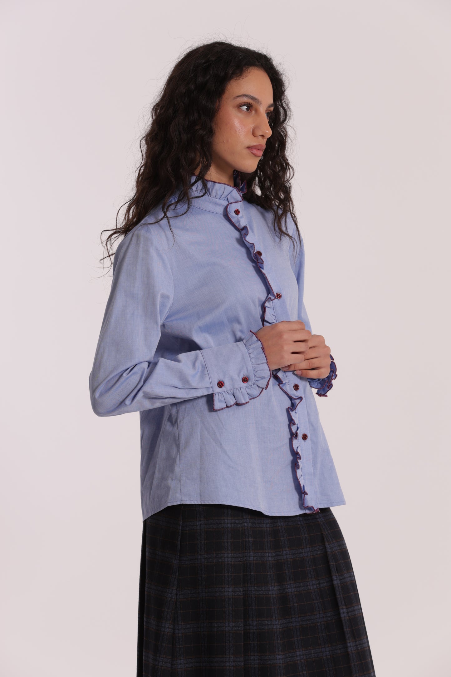 CAMICIA CON DETTAGLI ROUCHES
