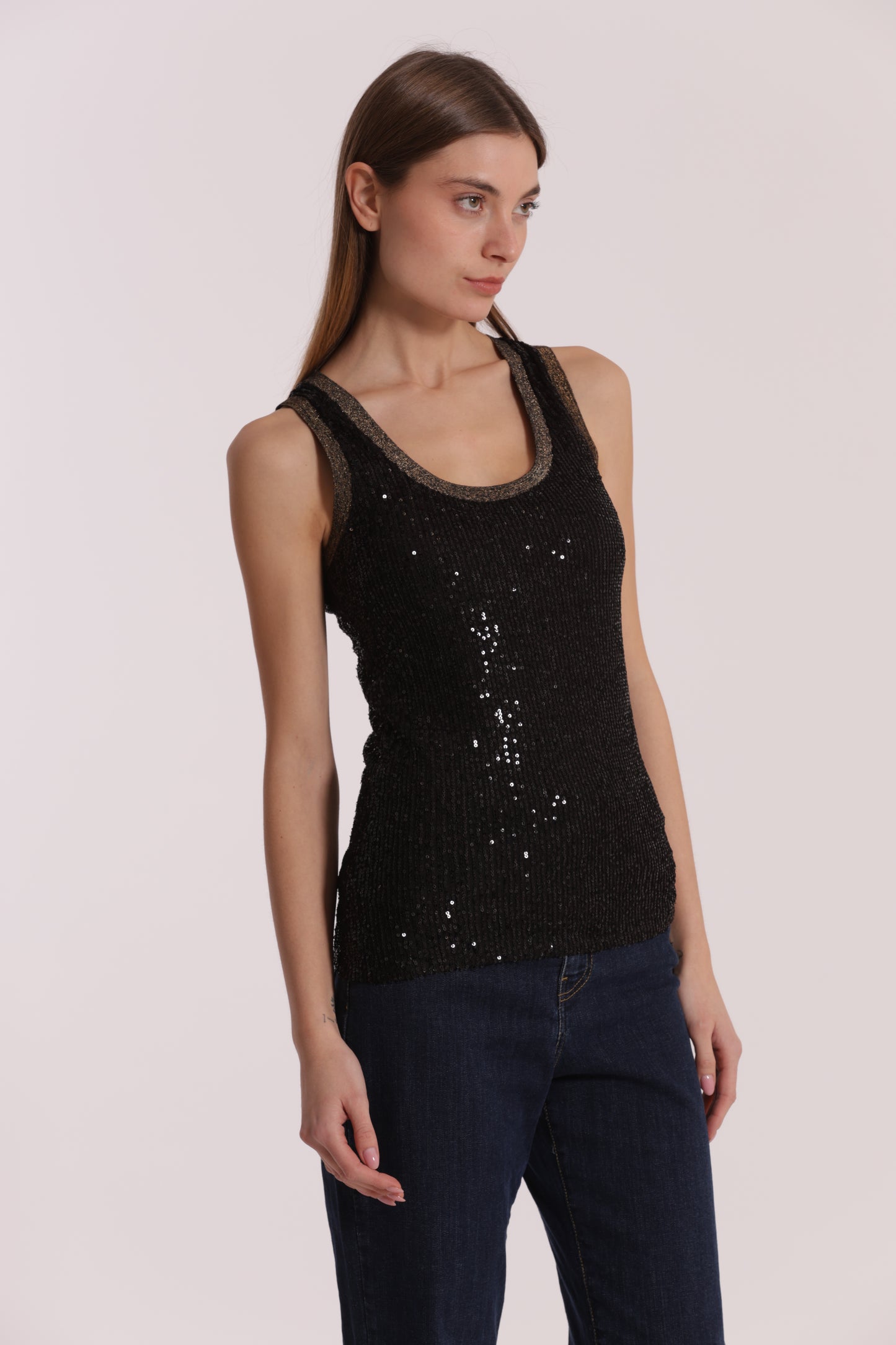 TOP DI PAILLETTES