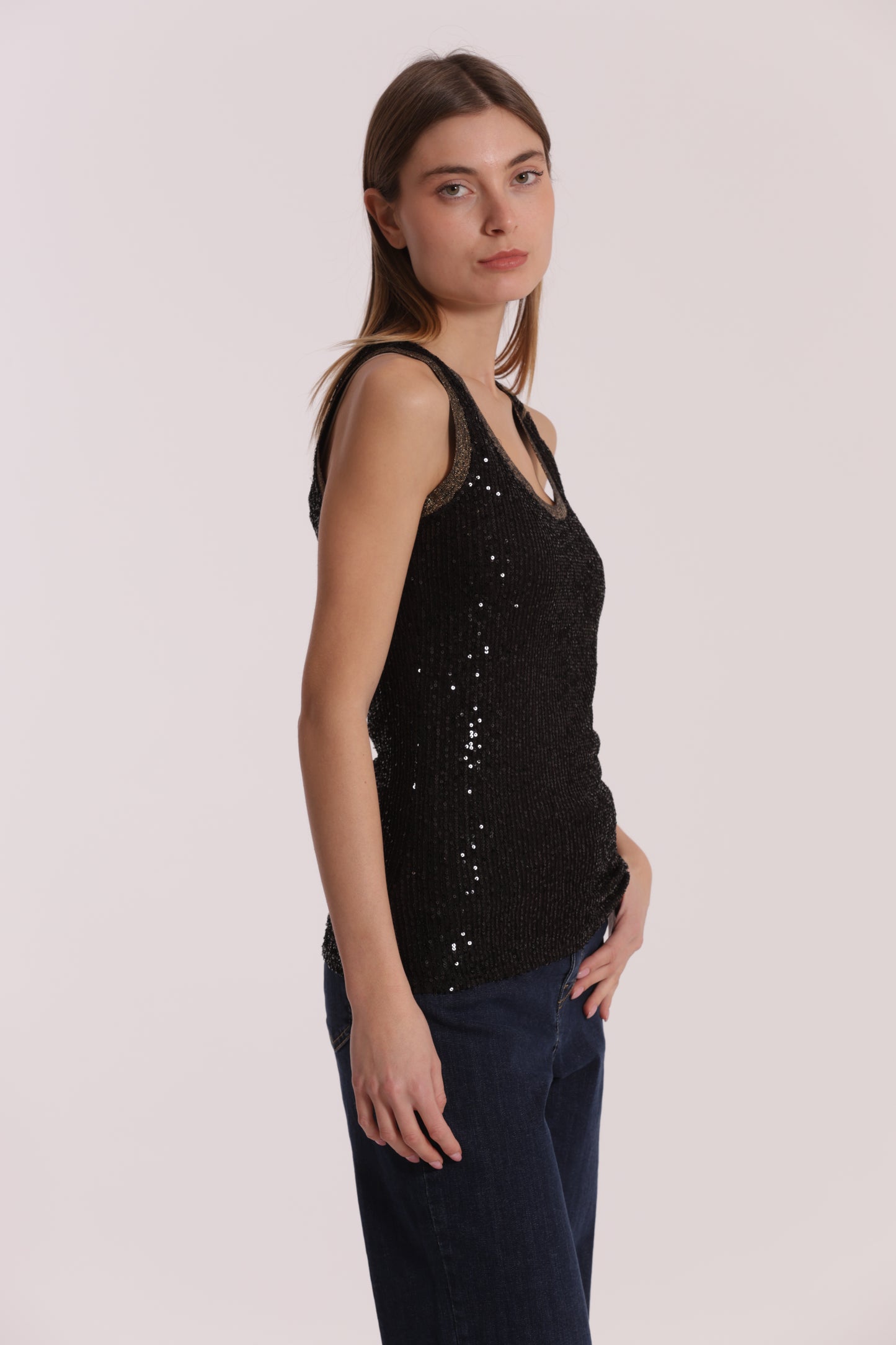 TOP DI PAILLETTES