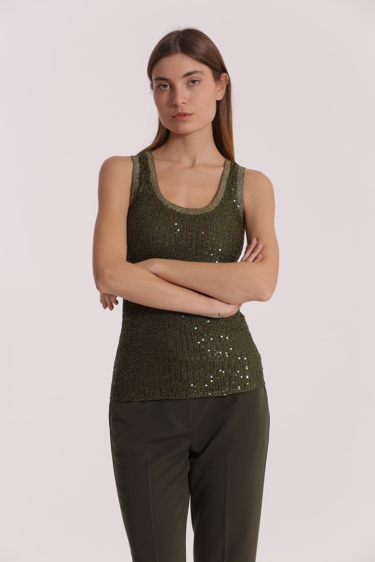 TOP DI PAILLETTES