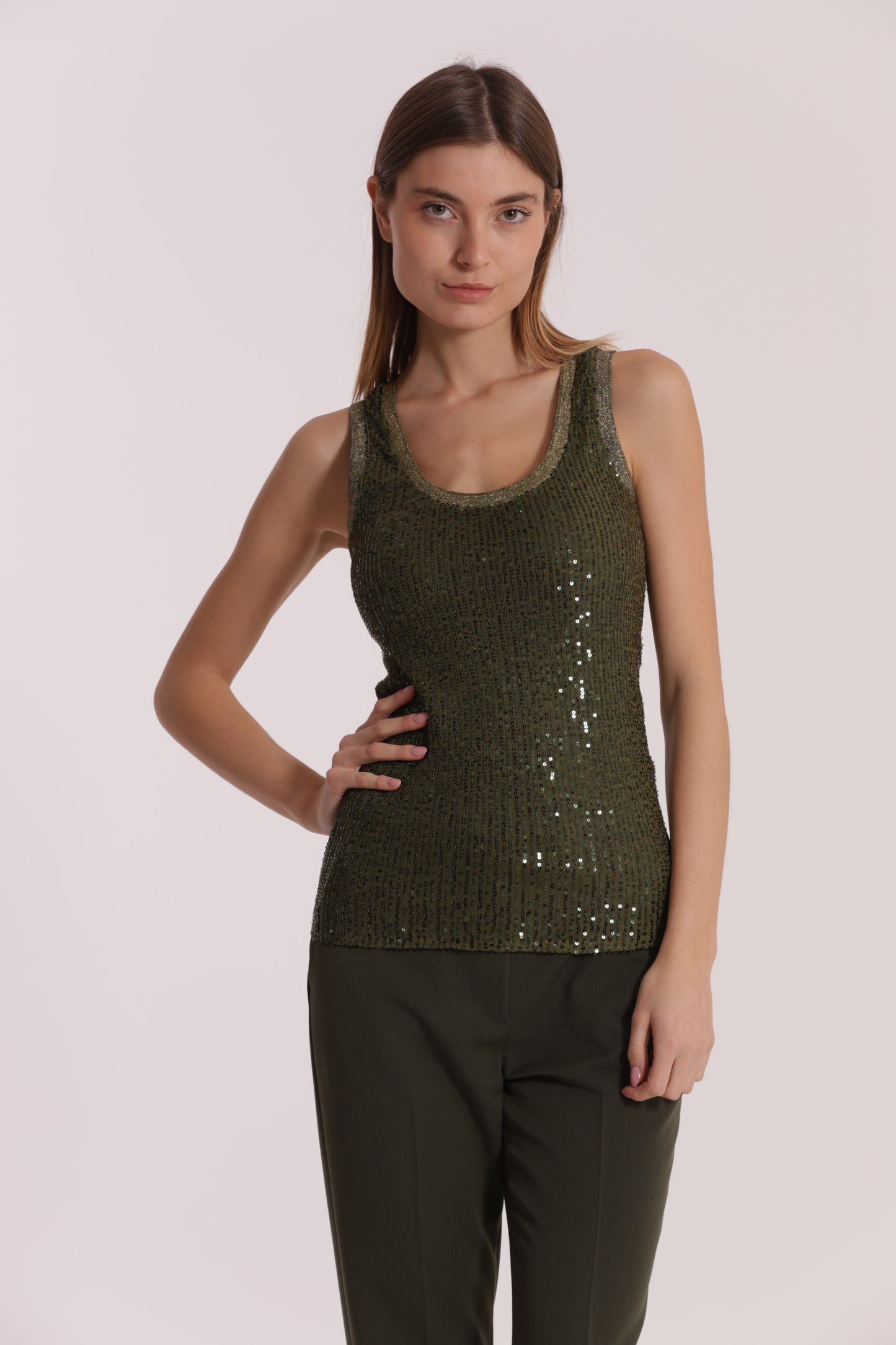TOP DI PAILLETTES