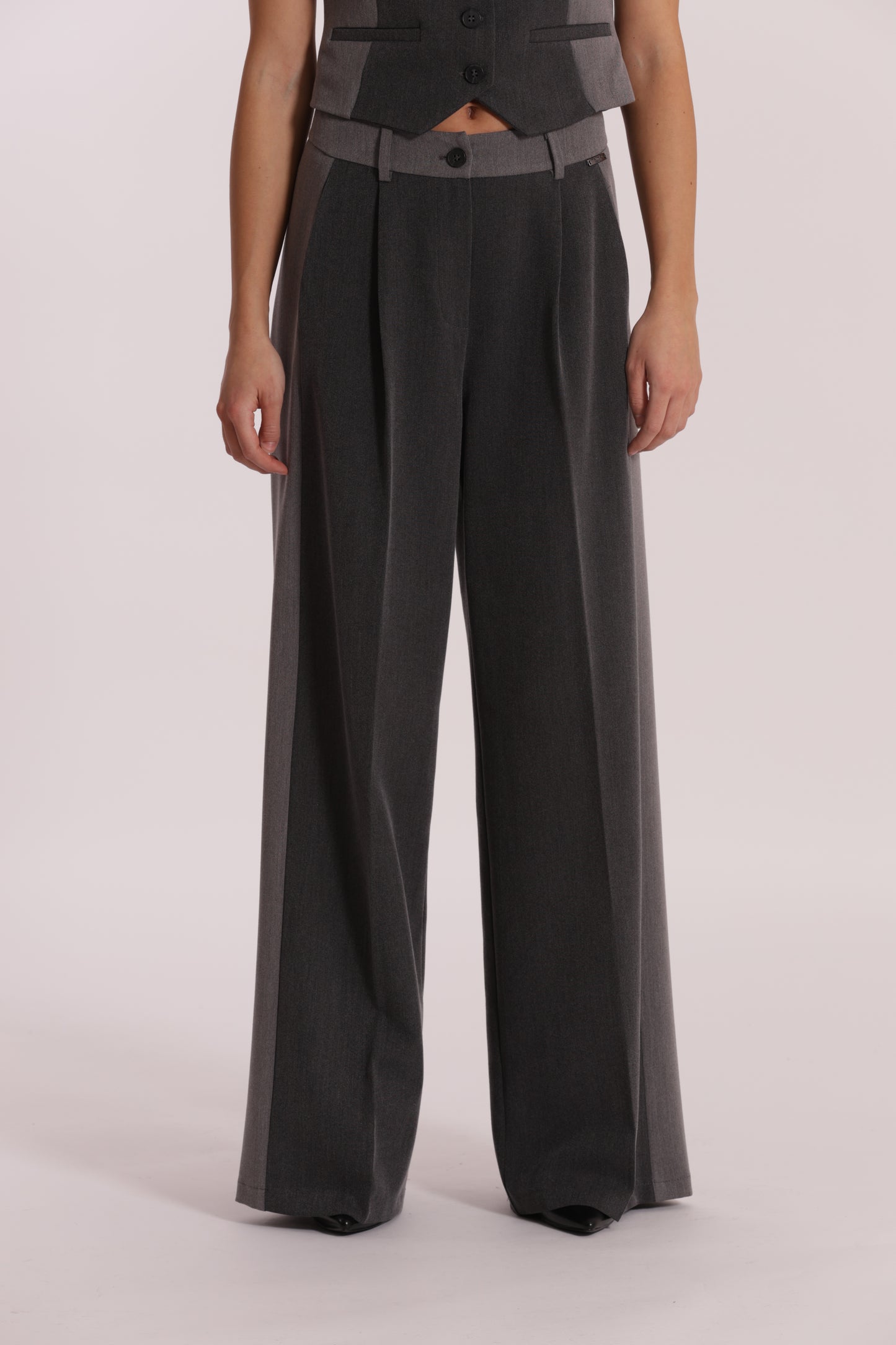 PANTALONE PALAZZO COLOR BLOCK