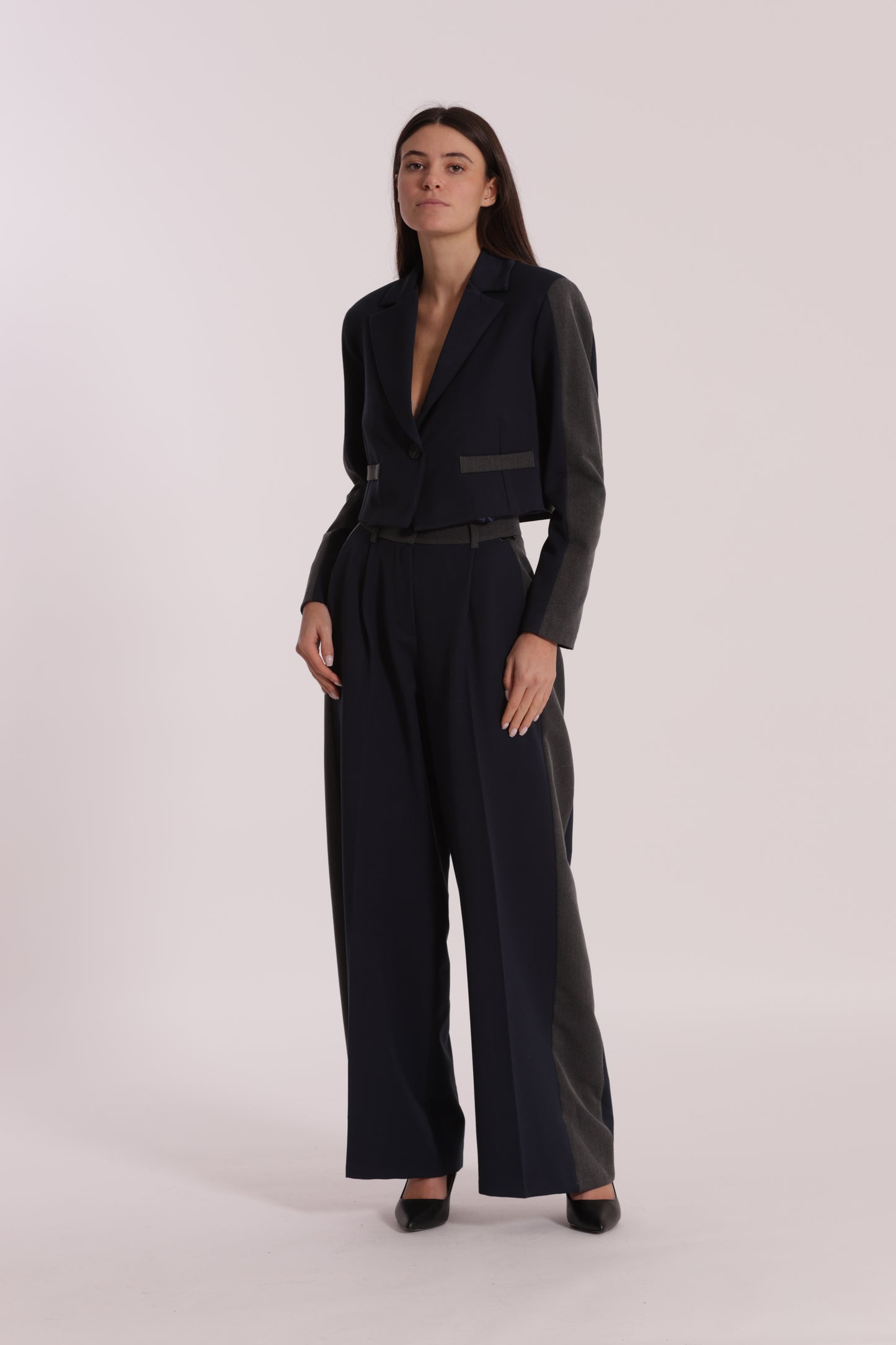 PANTALONE PALAZZO COLOR BLOCK
