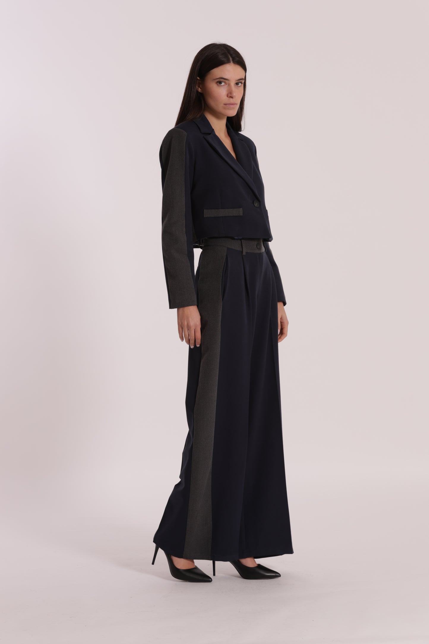 PANTALONE PALAZZO COLOR BLOCK