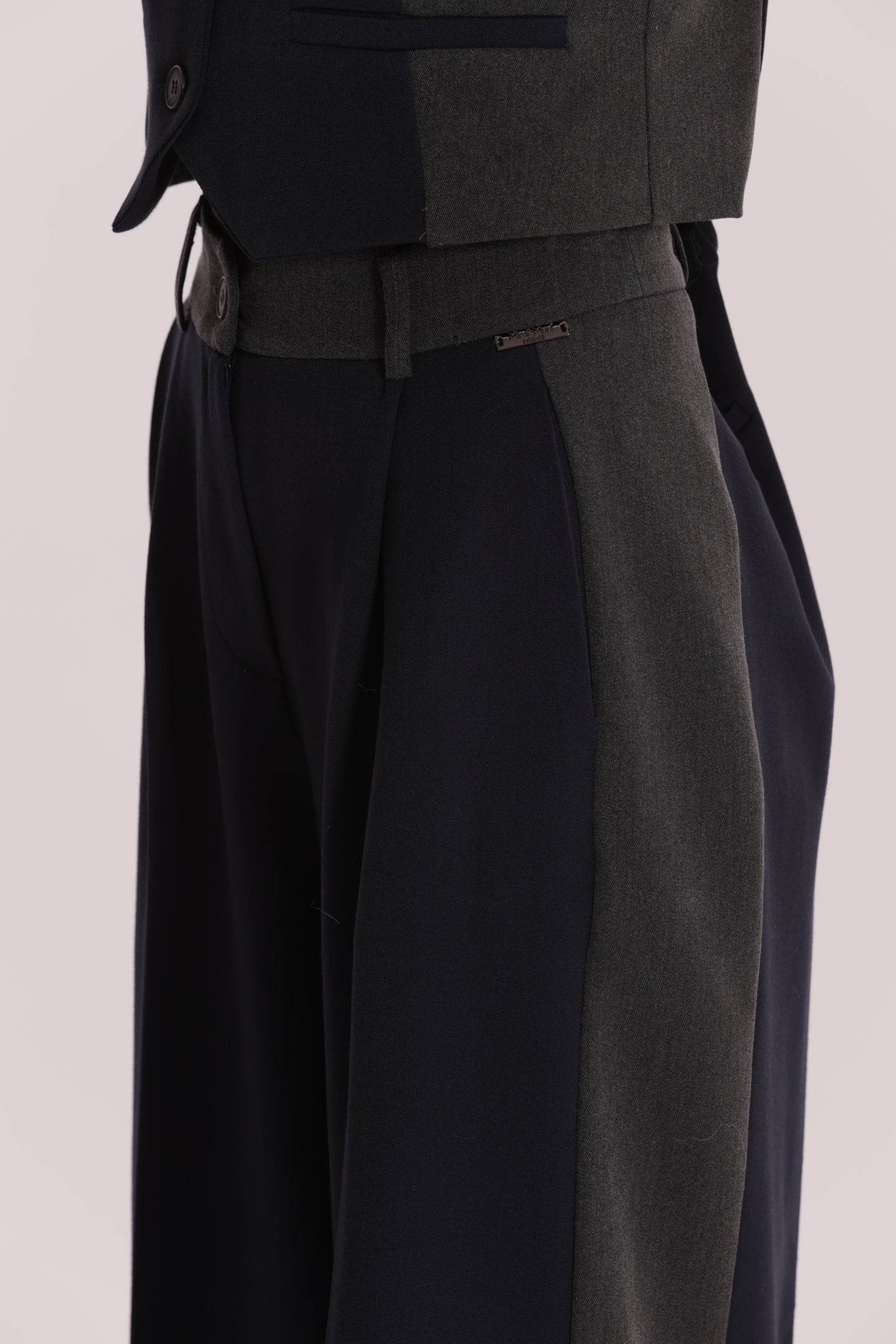 PANTALONE PALAZZO COLOR BLOCK