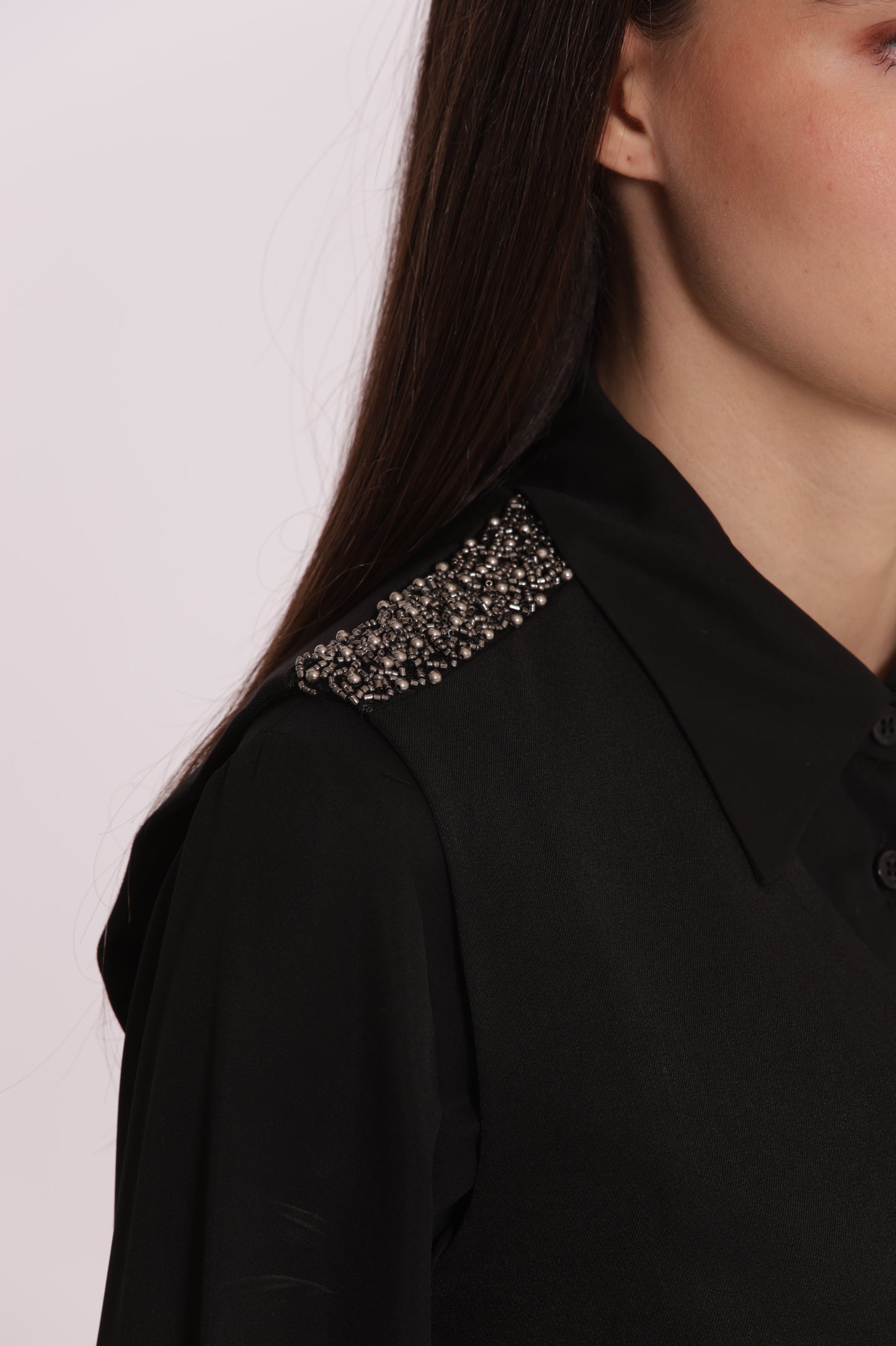 GILET CON PASSAMANERIA RICAMATA
