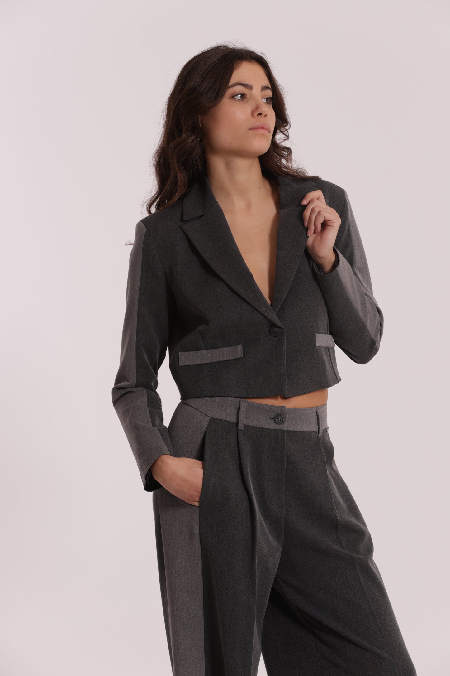 GIACCA CROPPED COLOR BLOCK