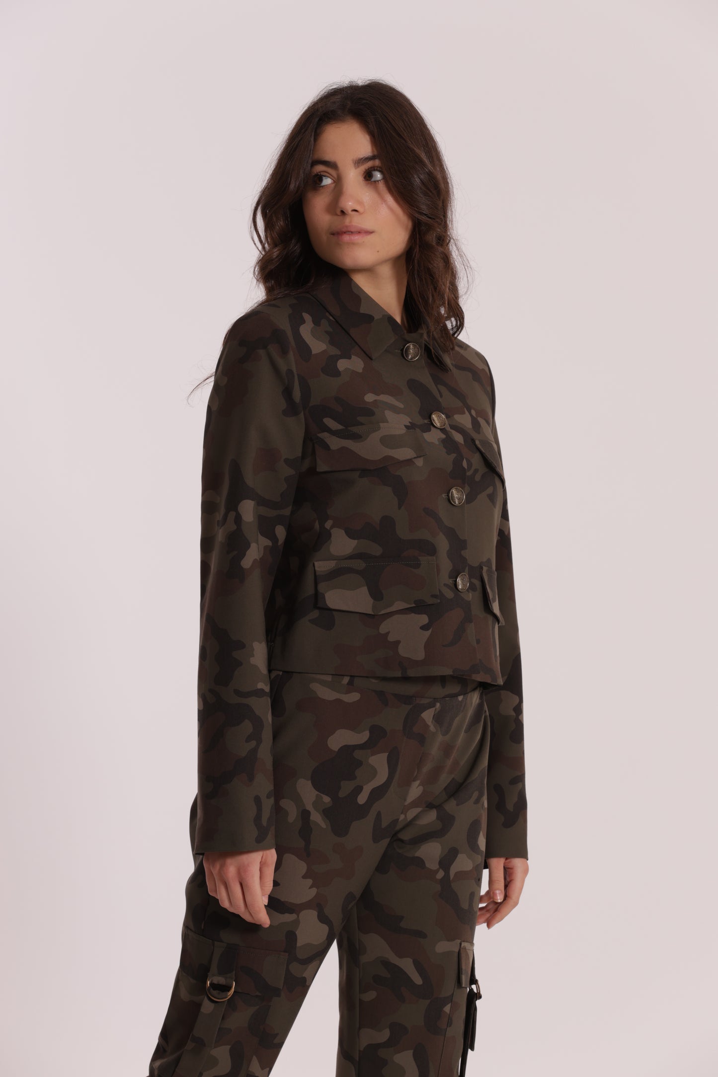GIACCA CROPPED CAMOUFLAGE