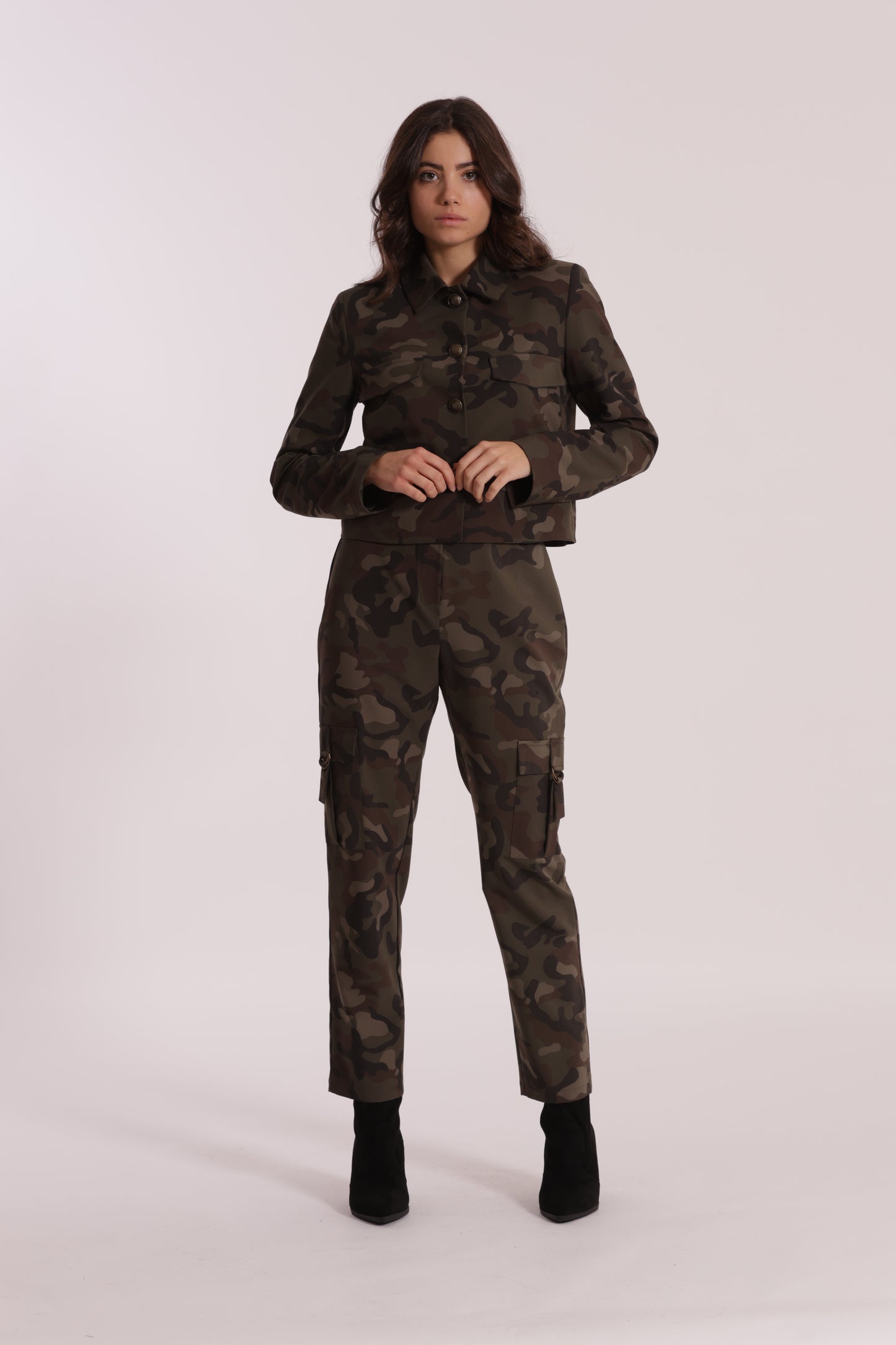 GIACCA CROPPED CAMOUFLAGE