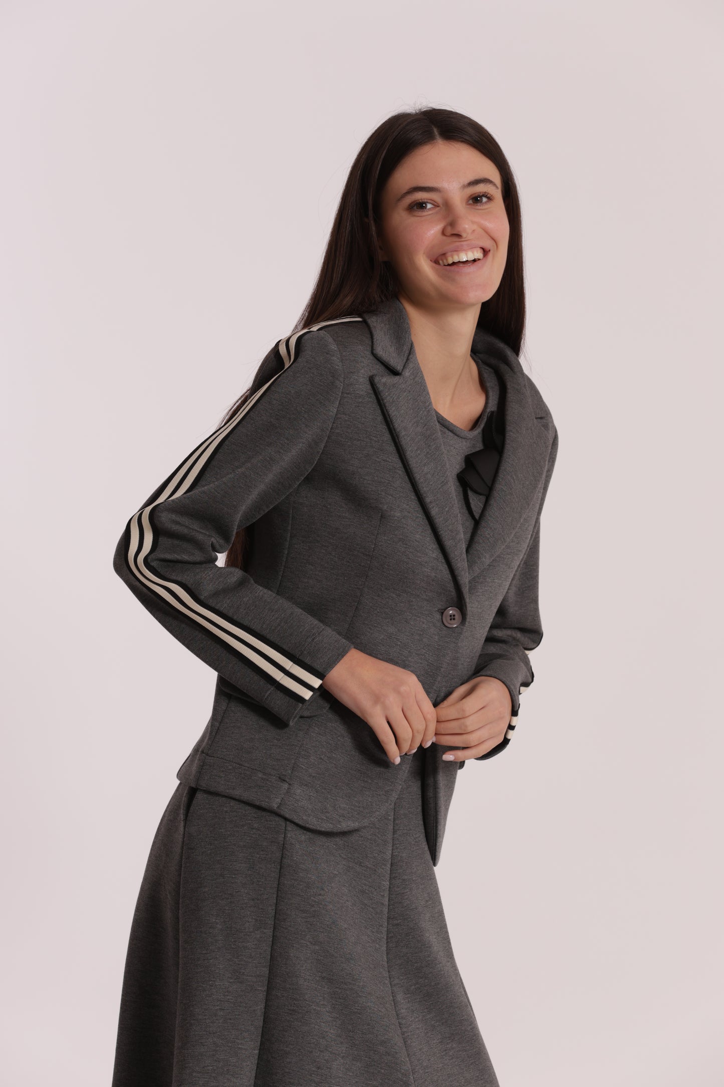 GIACCA CORTA IN NEOPRENE CON PASSAMANERIA