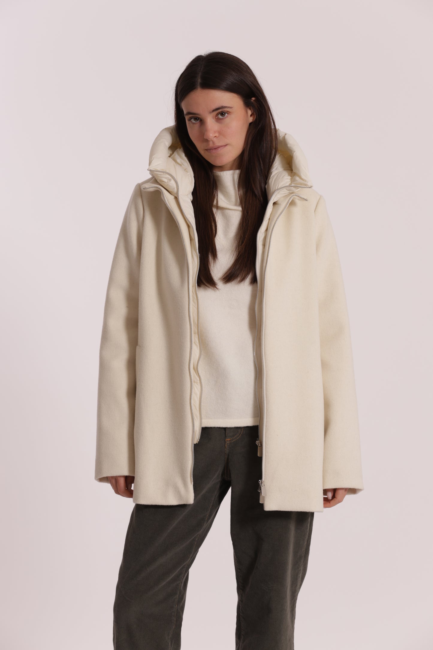 CAPPOTTO CORTO DUE PEZZI CON PIUMINO