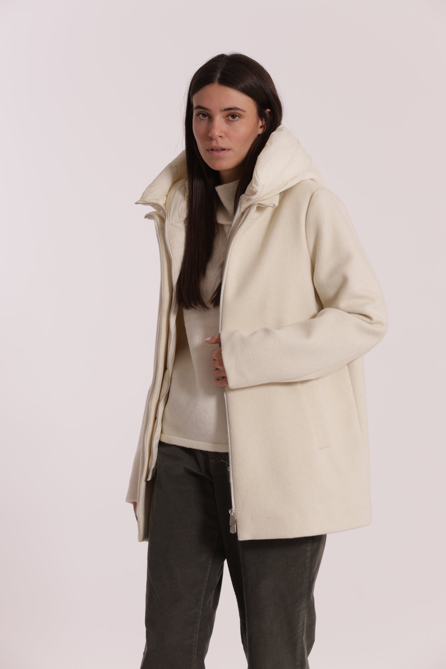 CAPPOTTO CORTO DUE PEZZI CON PIUMINO