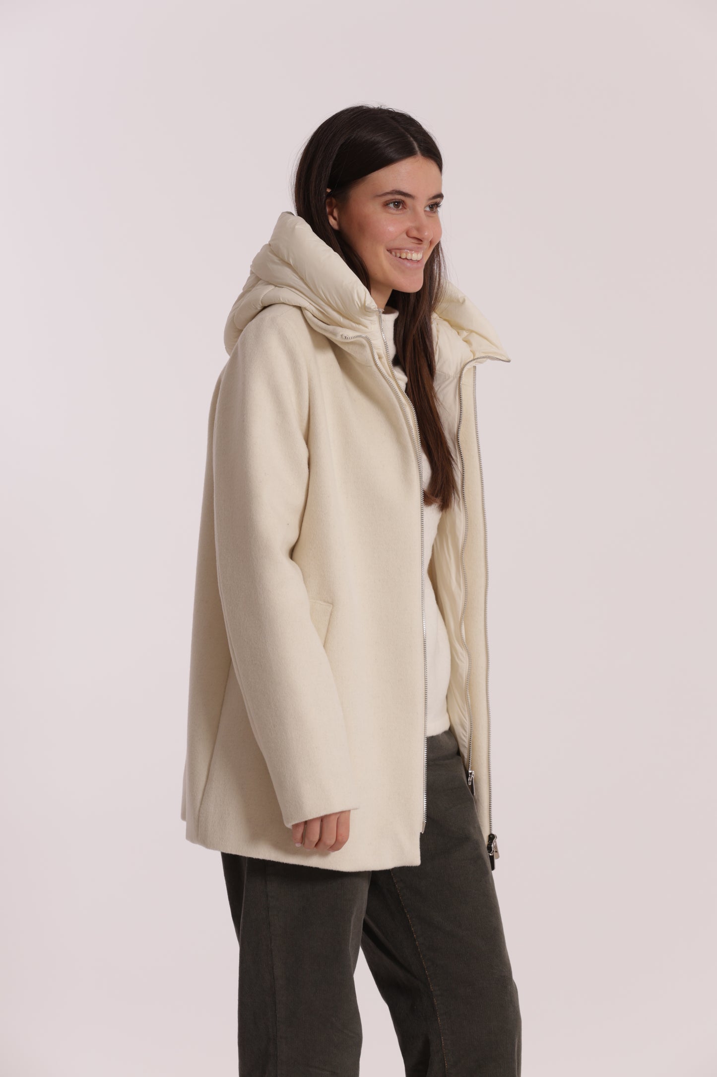 CAPPOTTO CORTO DUE PEZZI CON PIUMINO