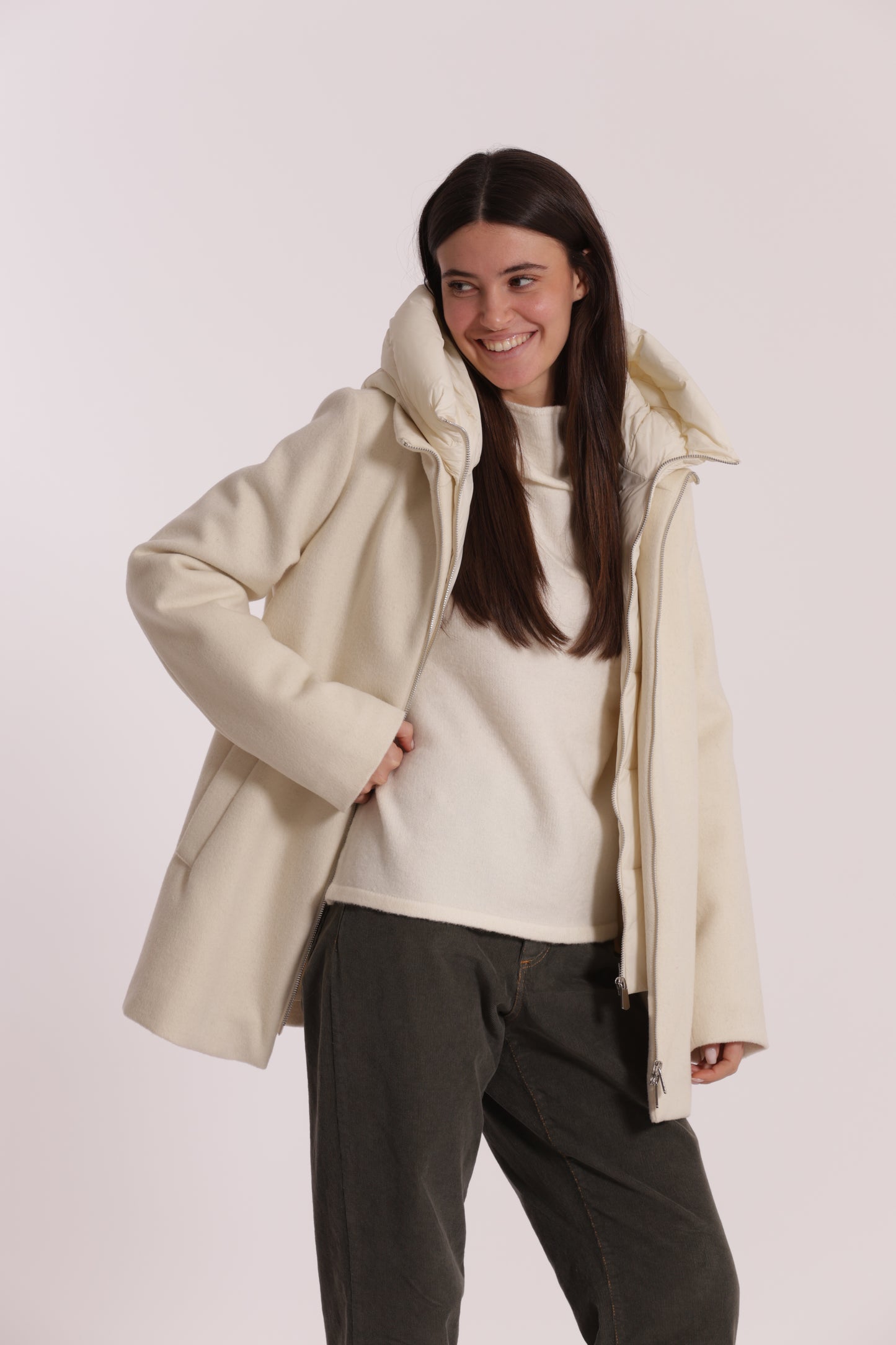 CAPPOTTO CORTO DUE PEZZI CON PIUMINO