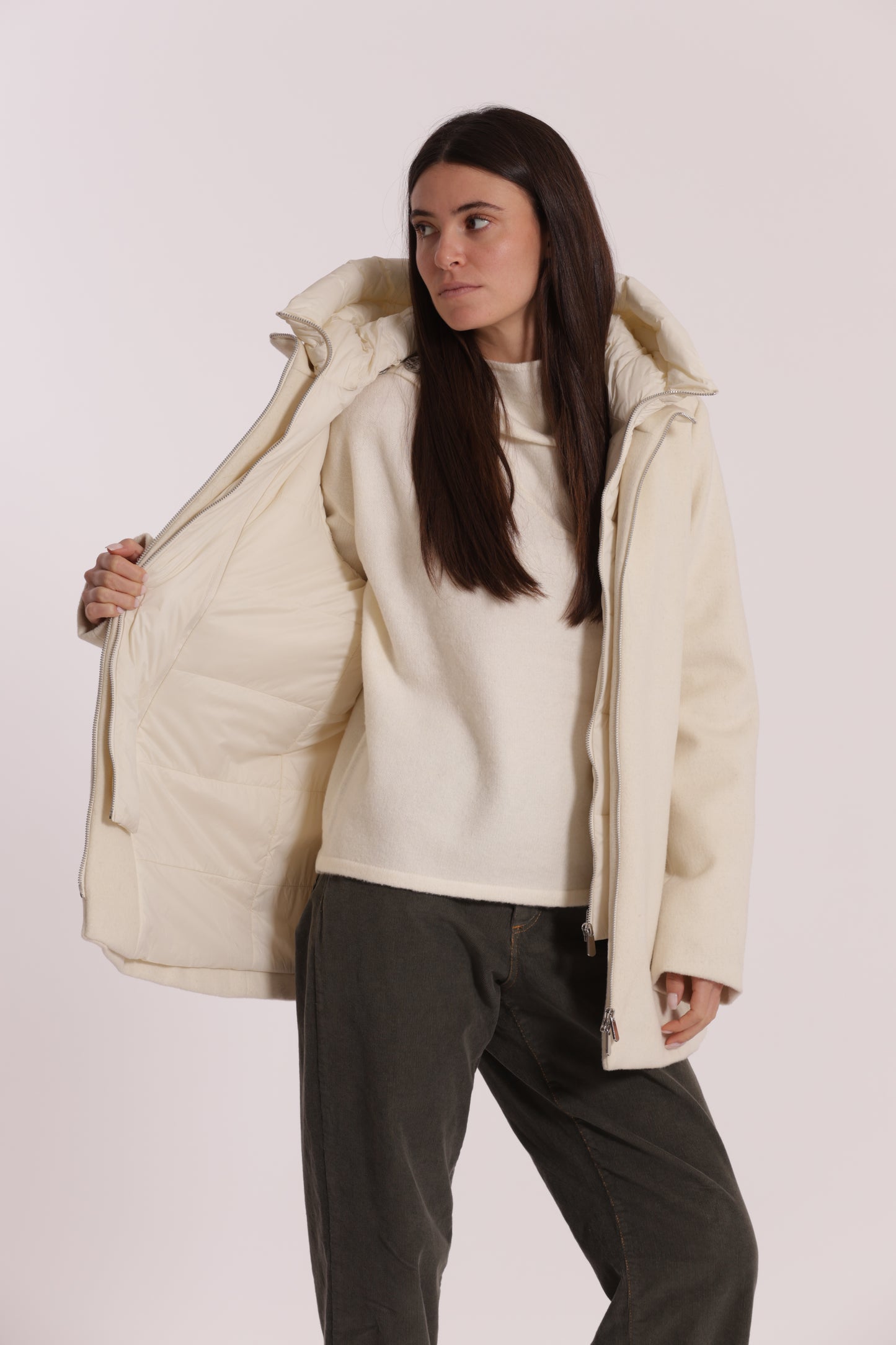 CAPPOTTO CORTO DUE PEZZI CON PIUMINO