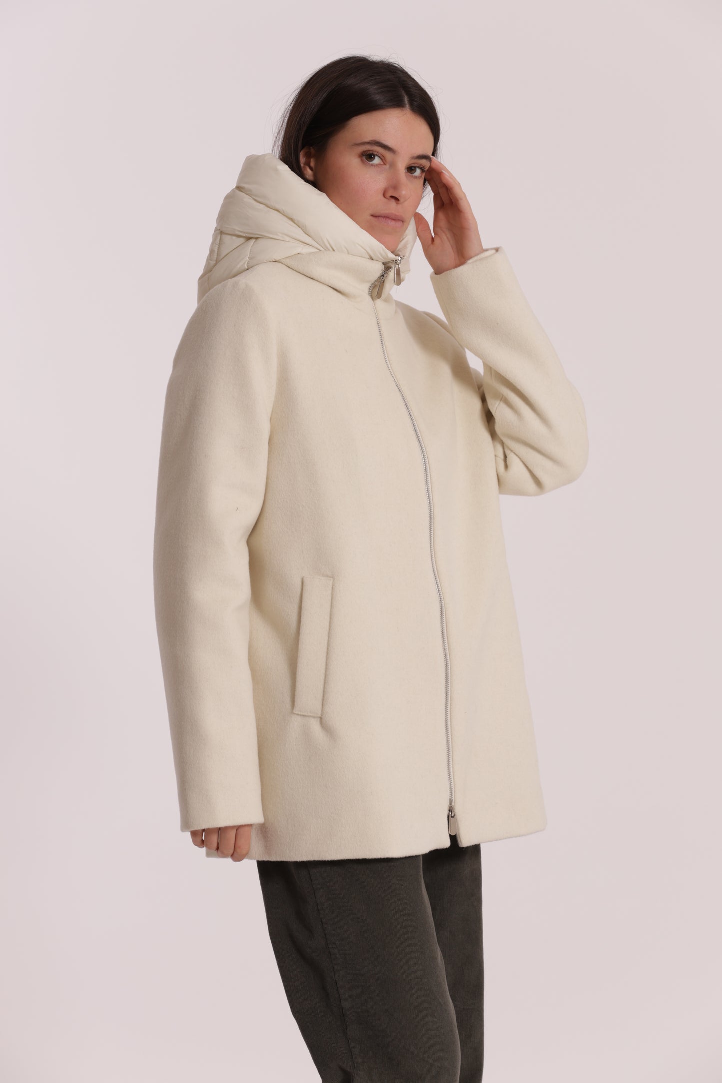 CAPPOTTO CORTO DUE PEZZI CON PIUMINO