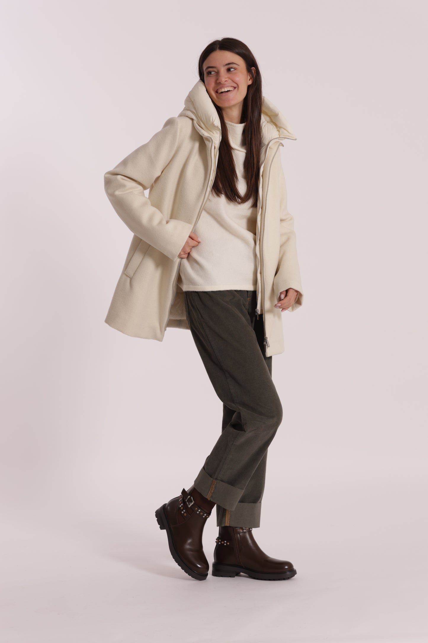 CAPPOTTO CORTO DUE PEZZI CON PIUMINO