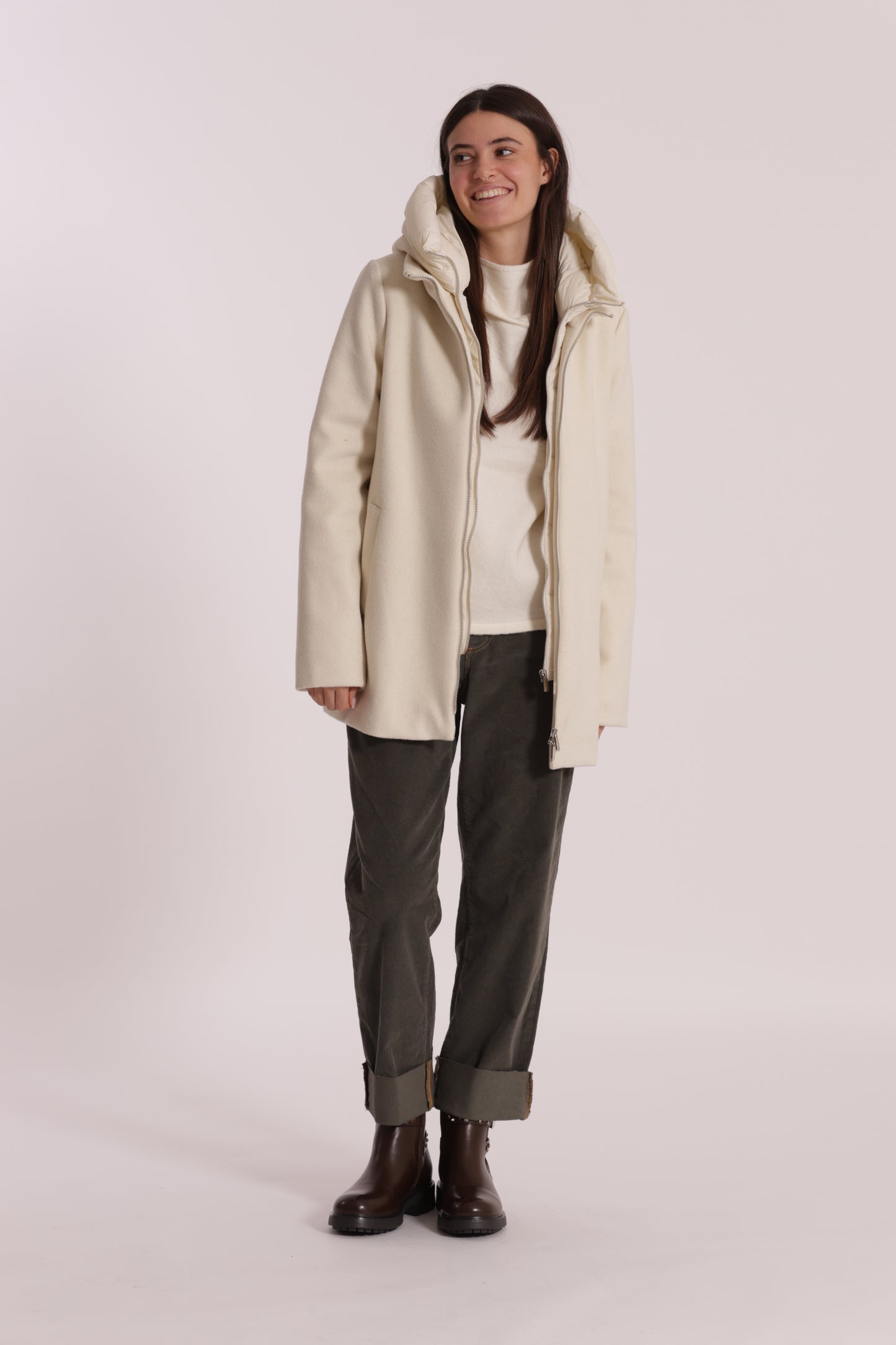 CAPPOTTO CORTO DUE PEZZI CON PIUMINO