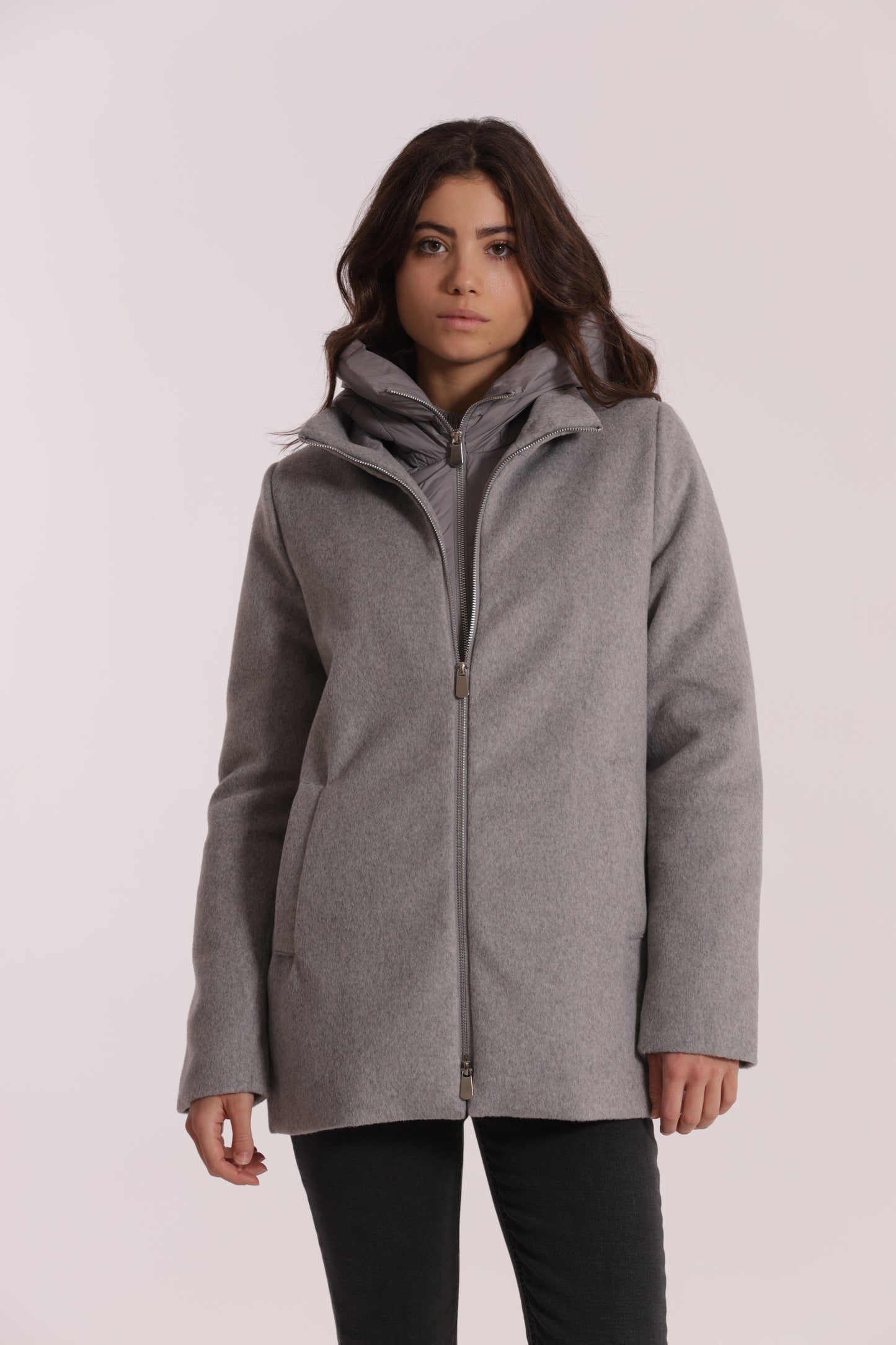 CAPPOTTO CORTO DUE PEZZI CON PIUMINO