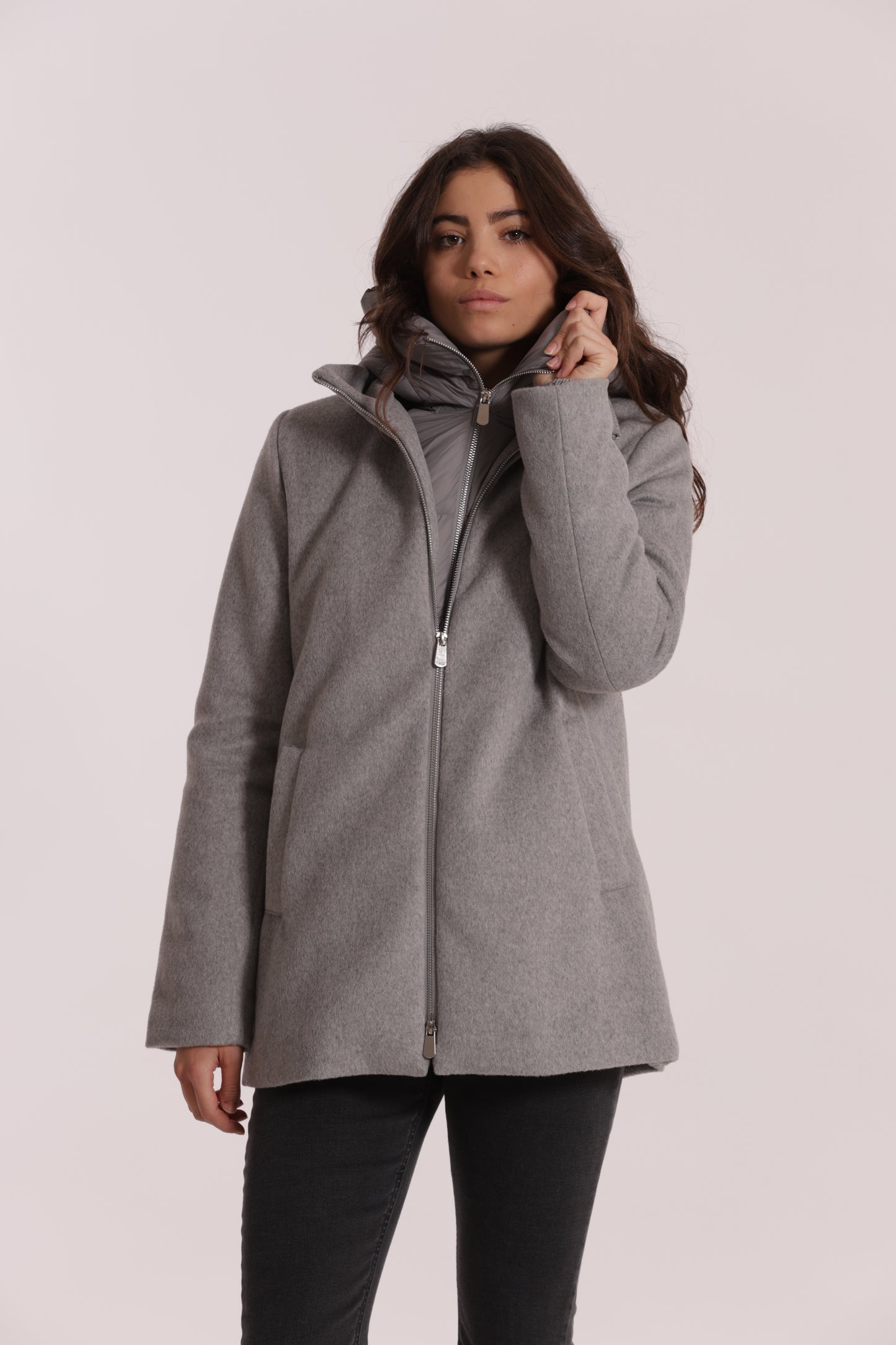 CAPPOTTO CORTO DUE PEZZI CON PIUMINO