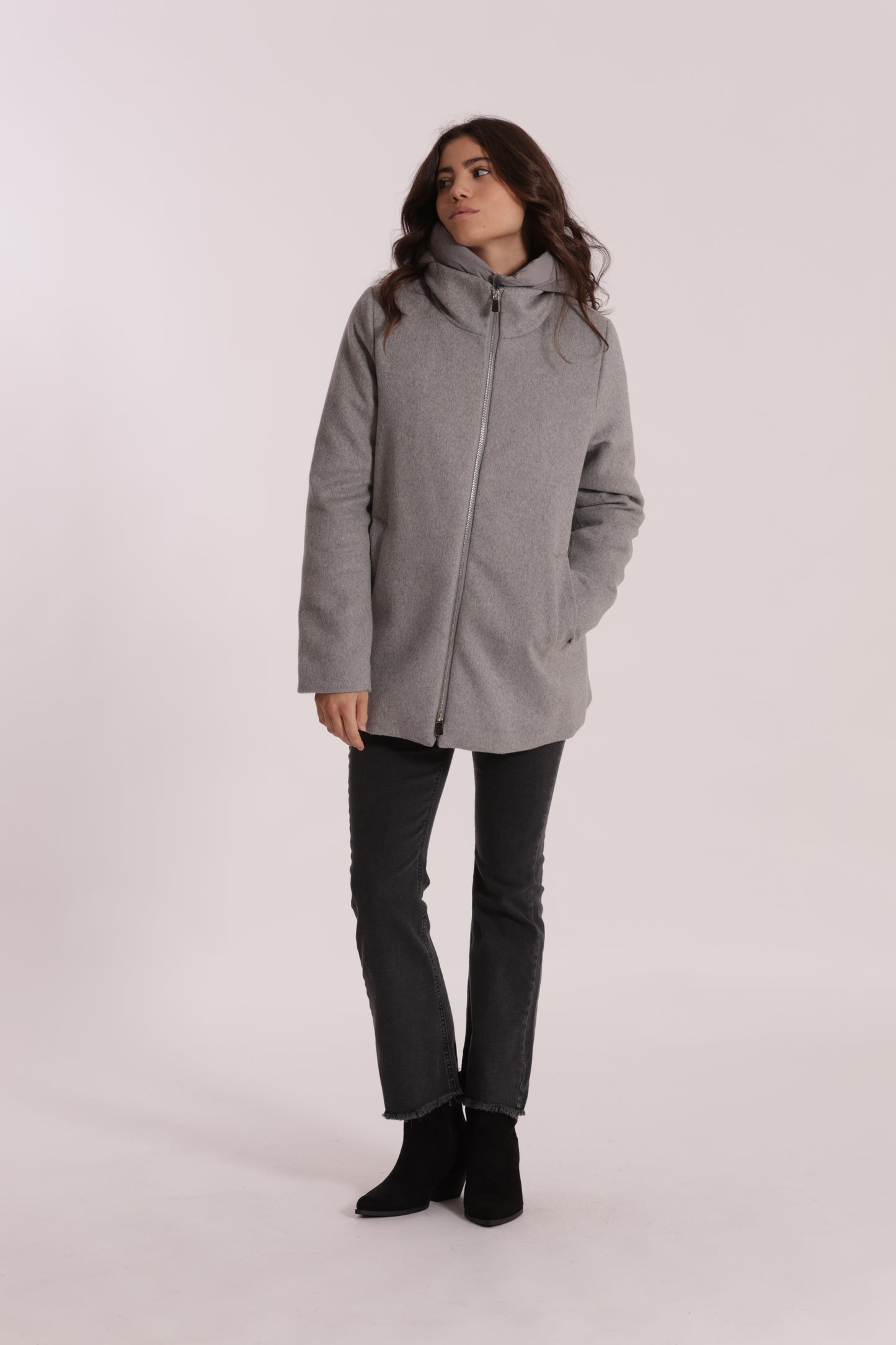 CAPPOTTO CORTO DUE PEZZI CON PIUMINO