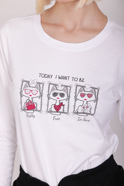 T-SHIRT "I WANT TO BE"