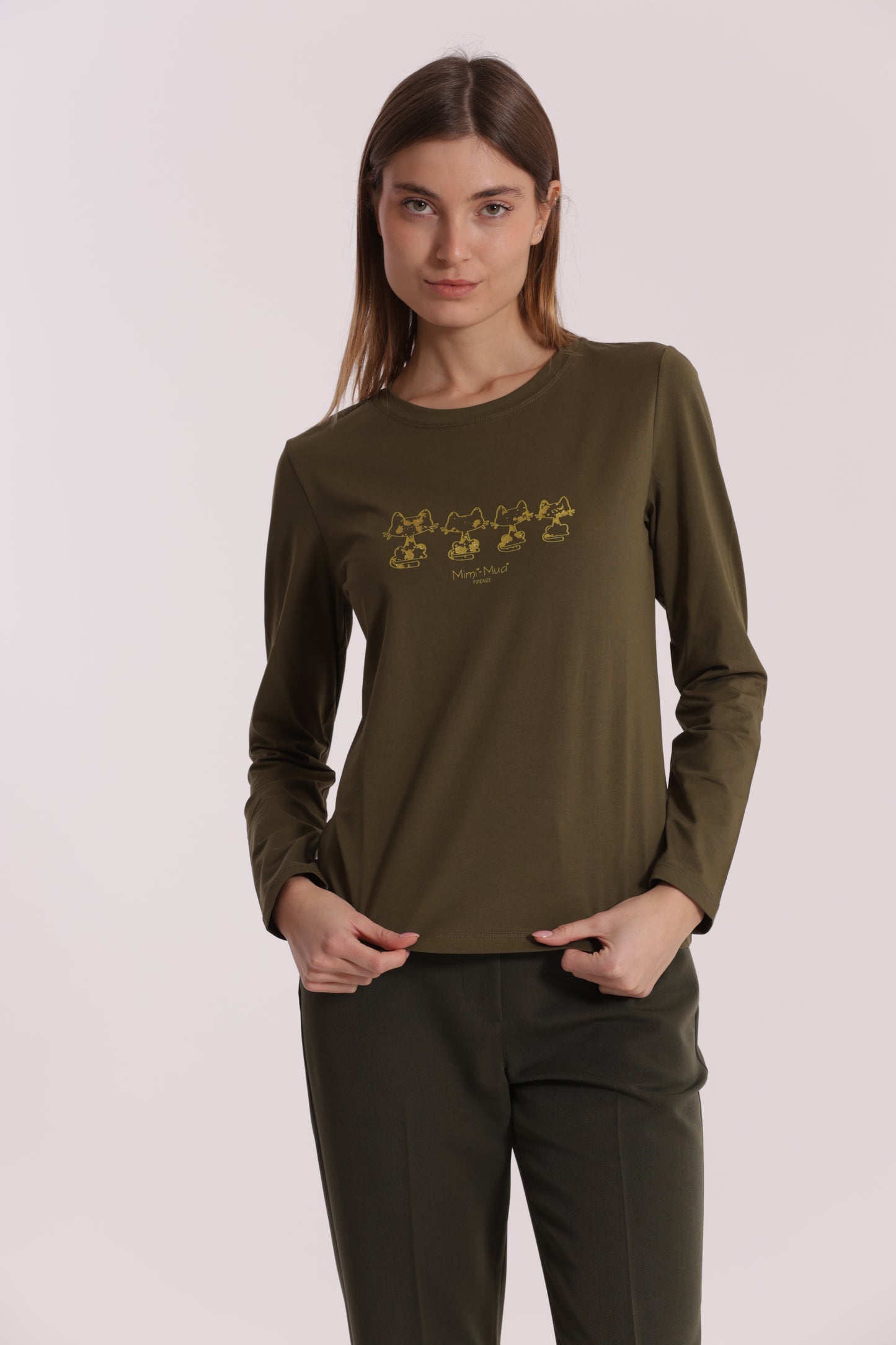 T-SHIRT CON GATTI MATRIOSCA