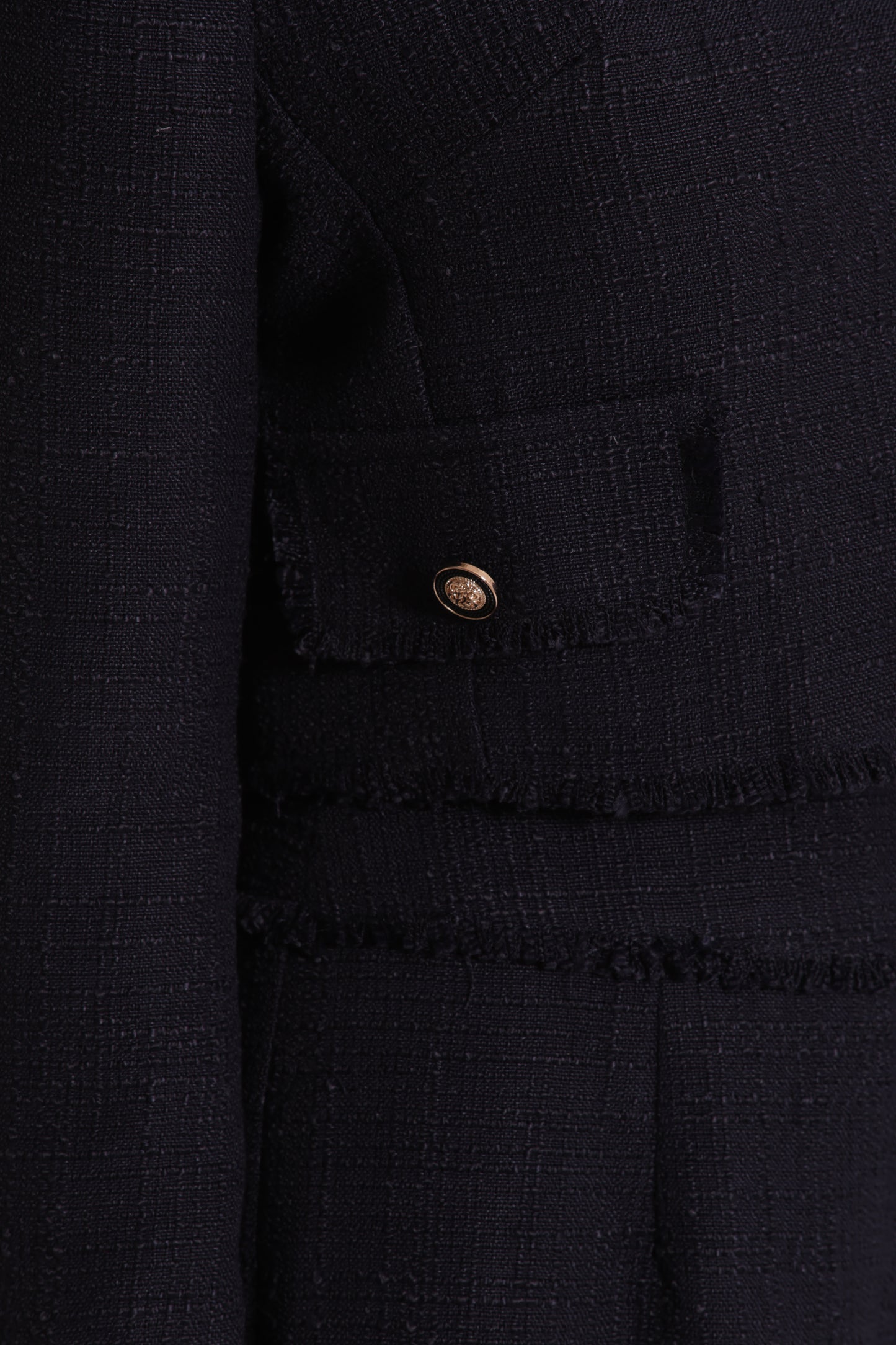 GIACCA IN TWEED CON BOTTONI GIOIELLO