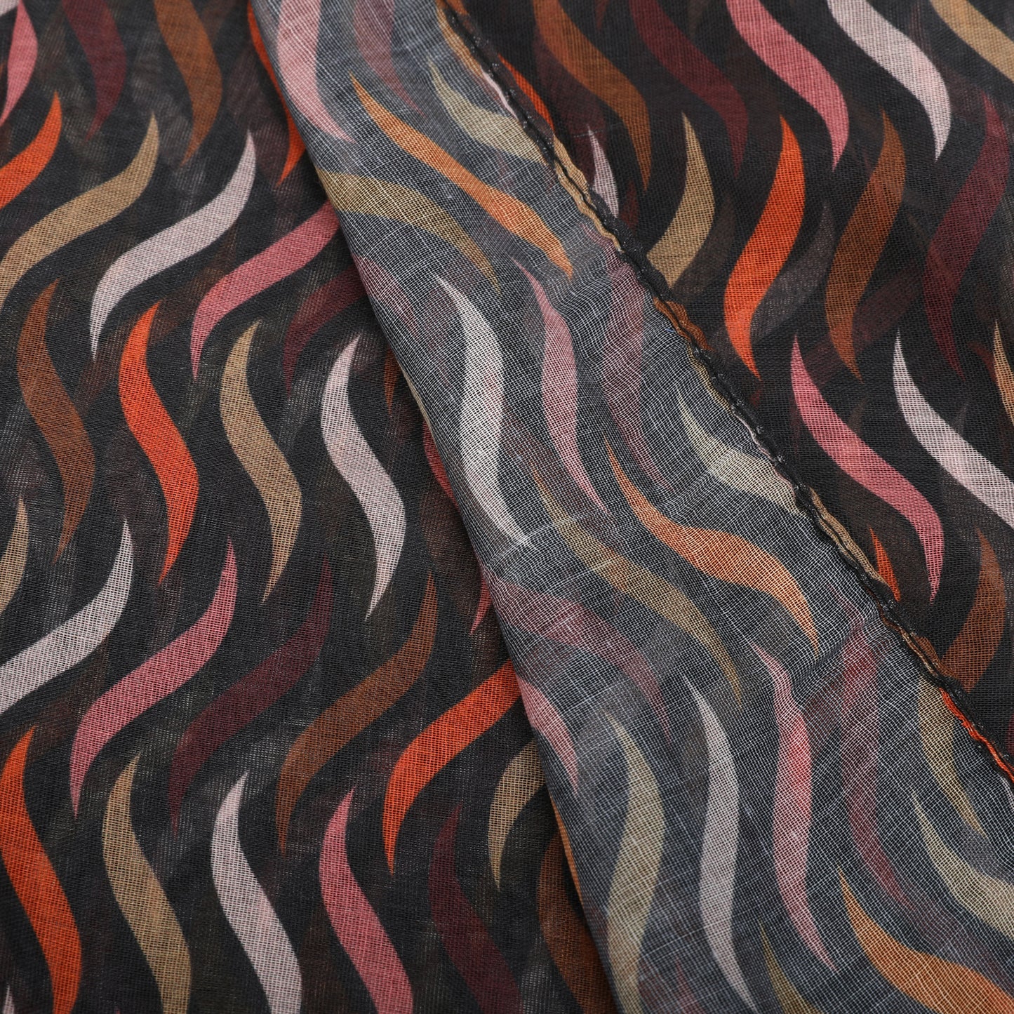 FOULARD CON ONDINE (180X80 cm)