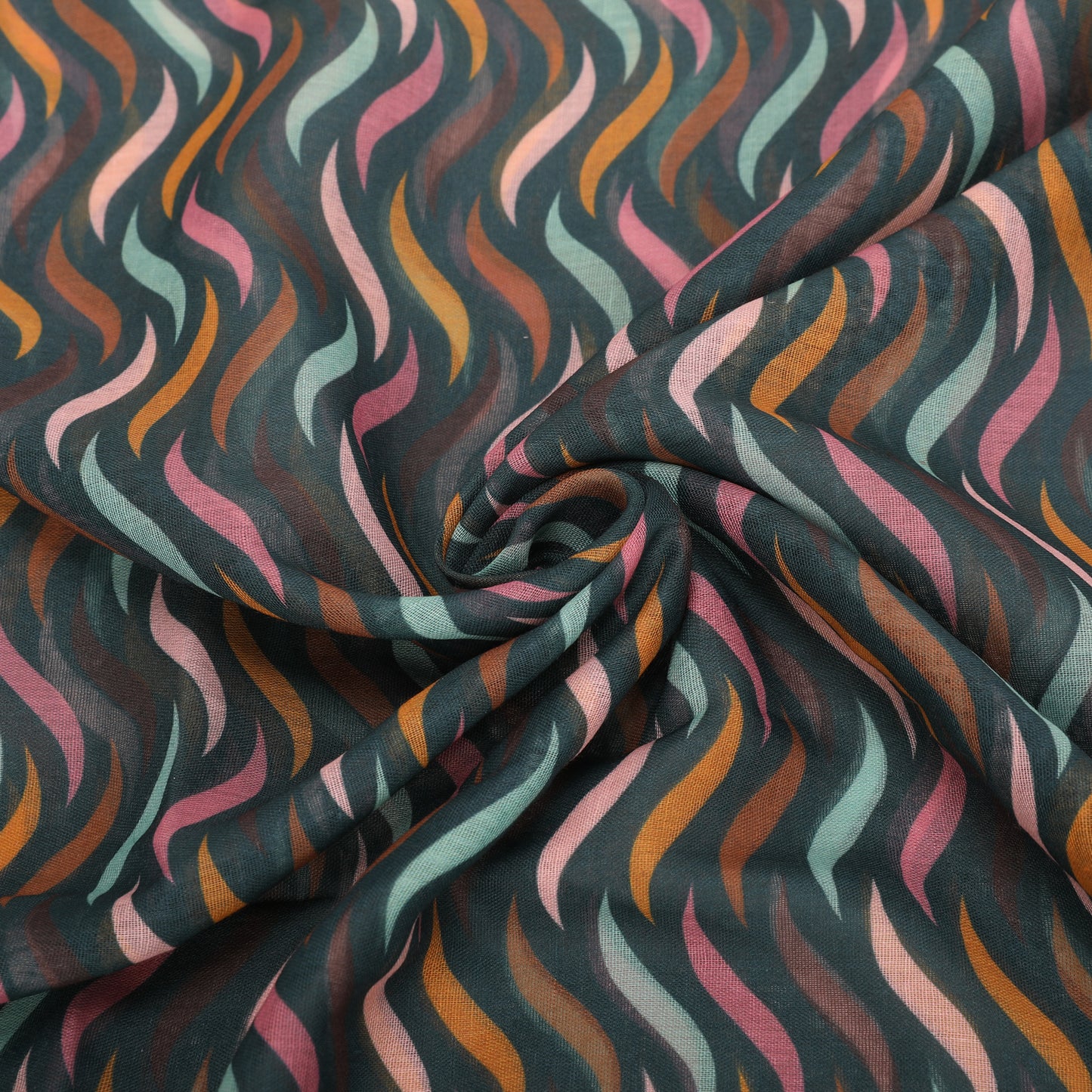 FOULARD CON ONDINE (180X80 cm)