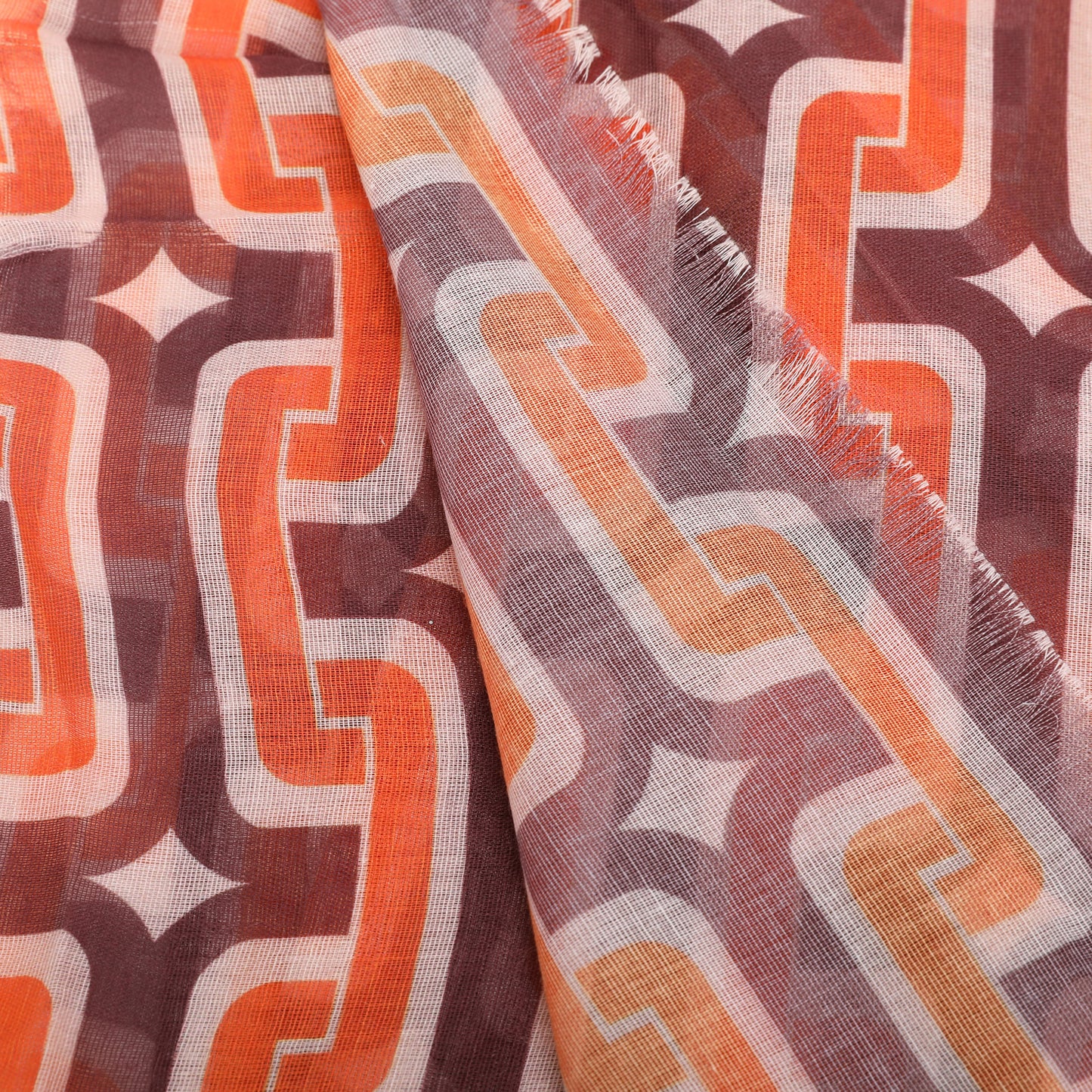 FOULARD CON STAMPA ARABA (135X135 cm)