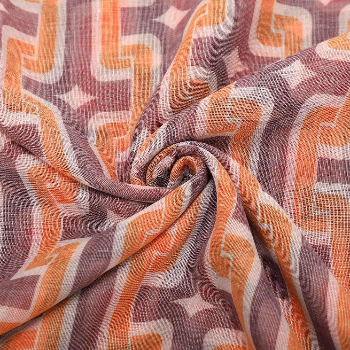 FOULARD CON STAMPA ARABA (135X135 cm)