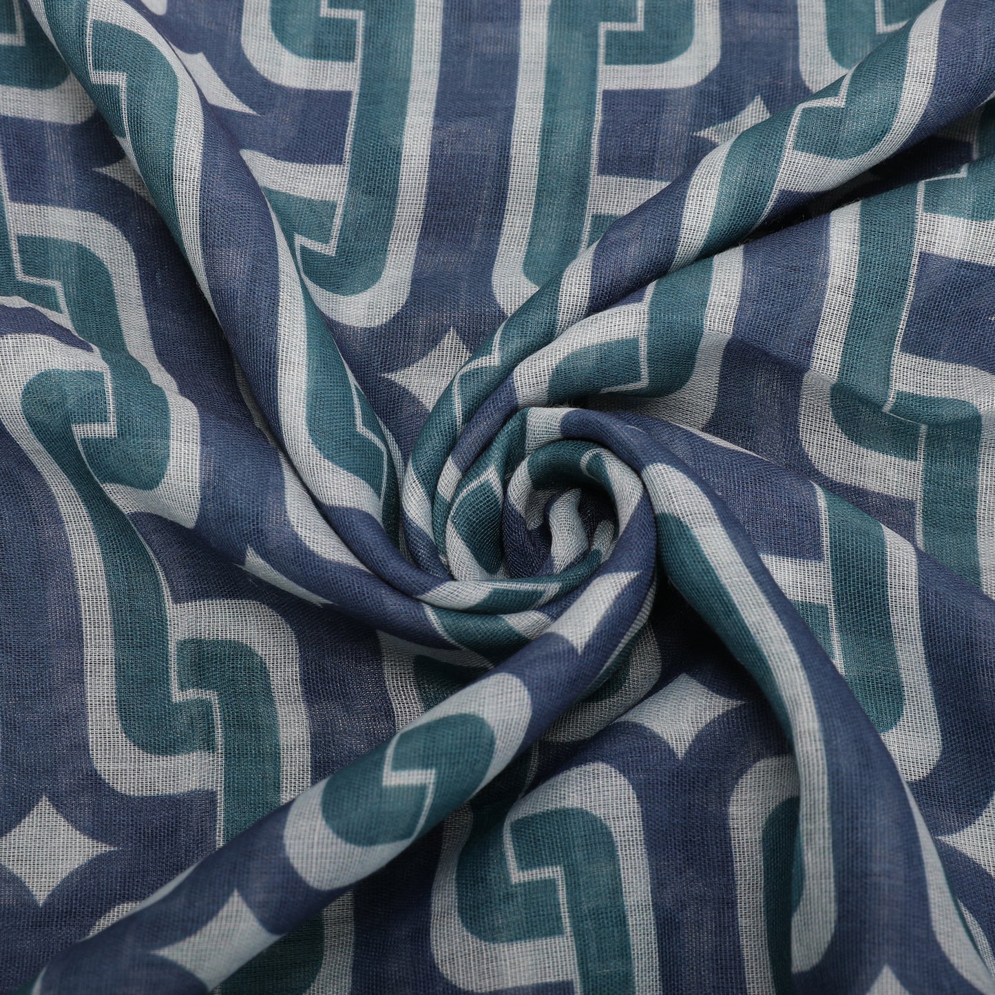FOULARD CON STAMPA ARABA (135X135 cm)