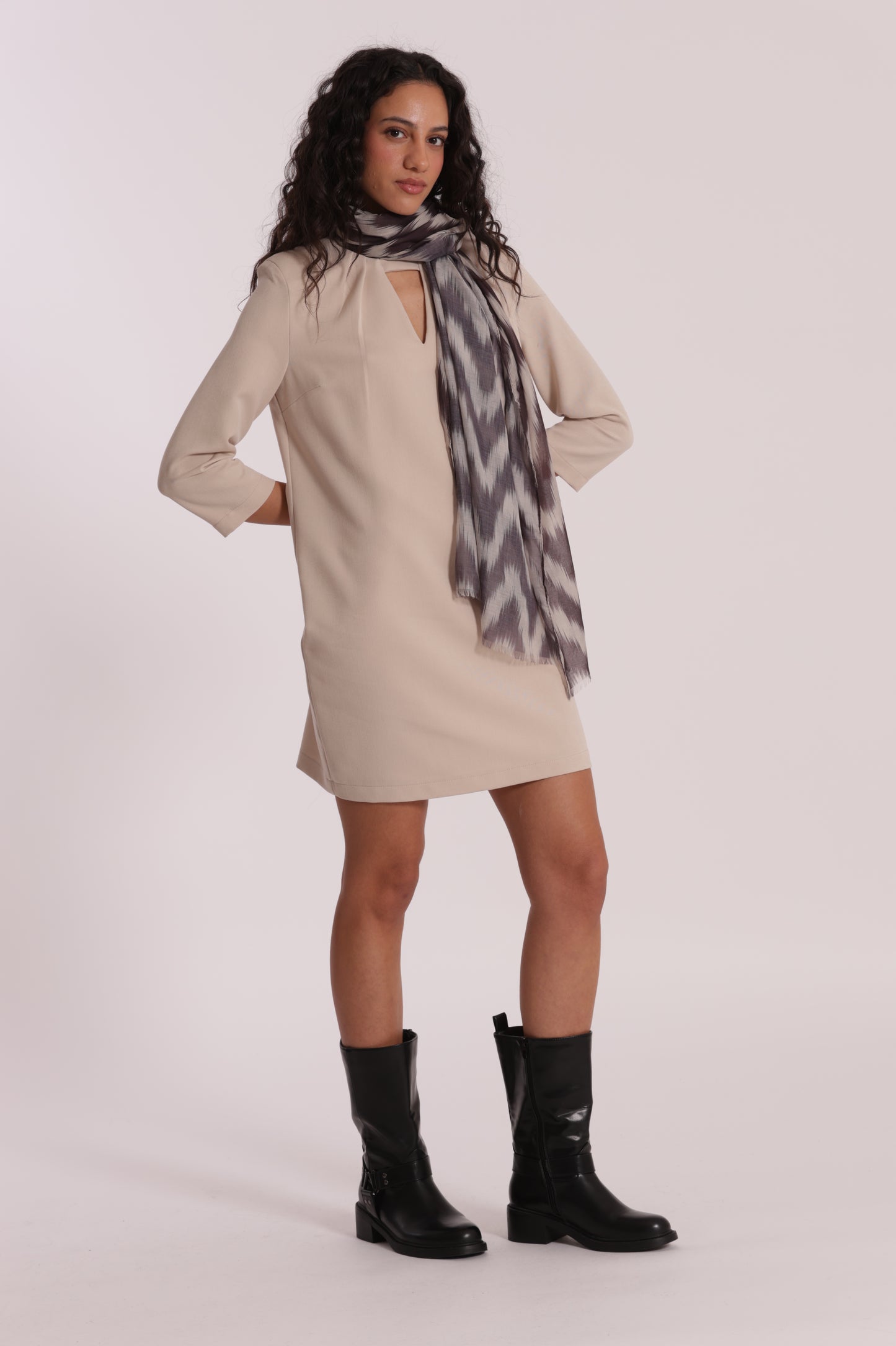 FOULARD IN FANTASIA CHEVRON (180X80 cm)