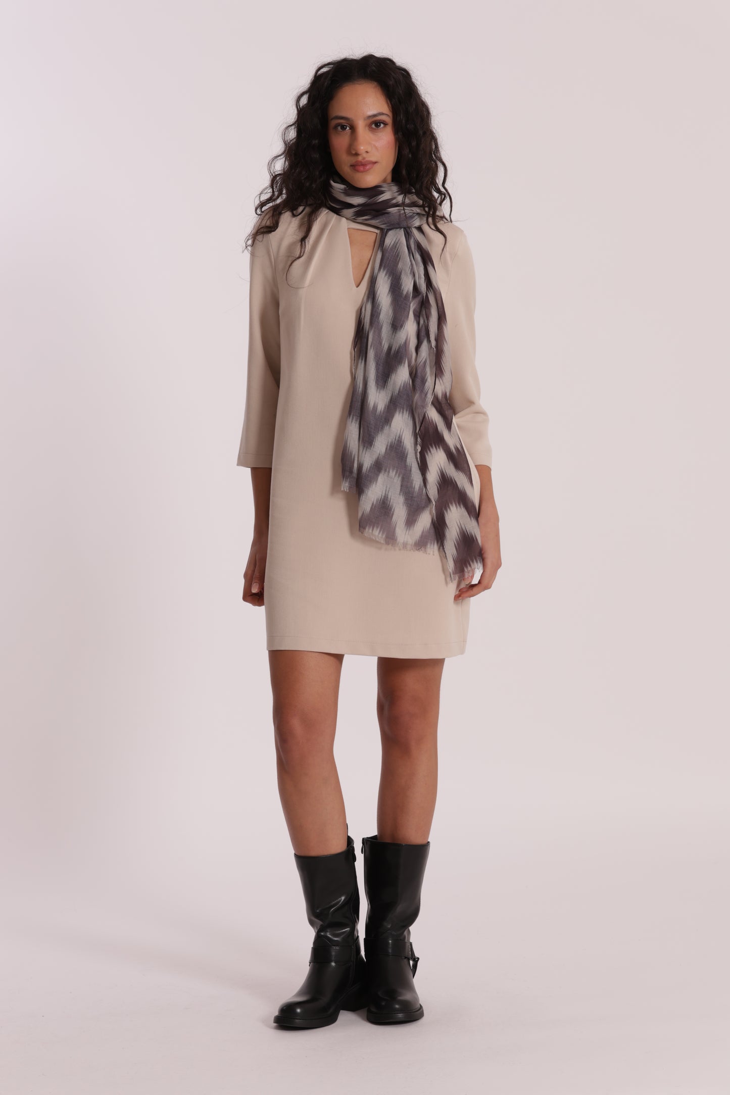 FOULARD IN FANTASIA CHEVRON (180X80 cm)