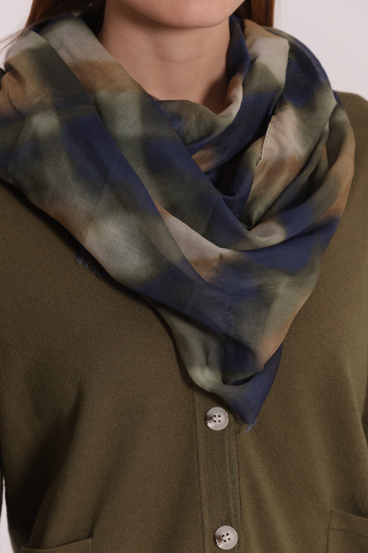 FOULARD IN FANTASIA CHECK (180X80 cm)