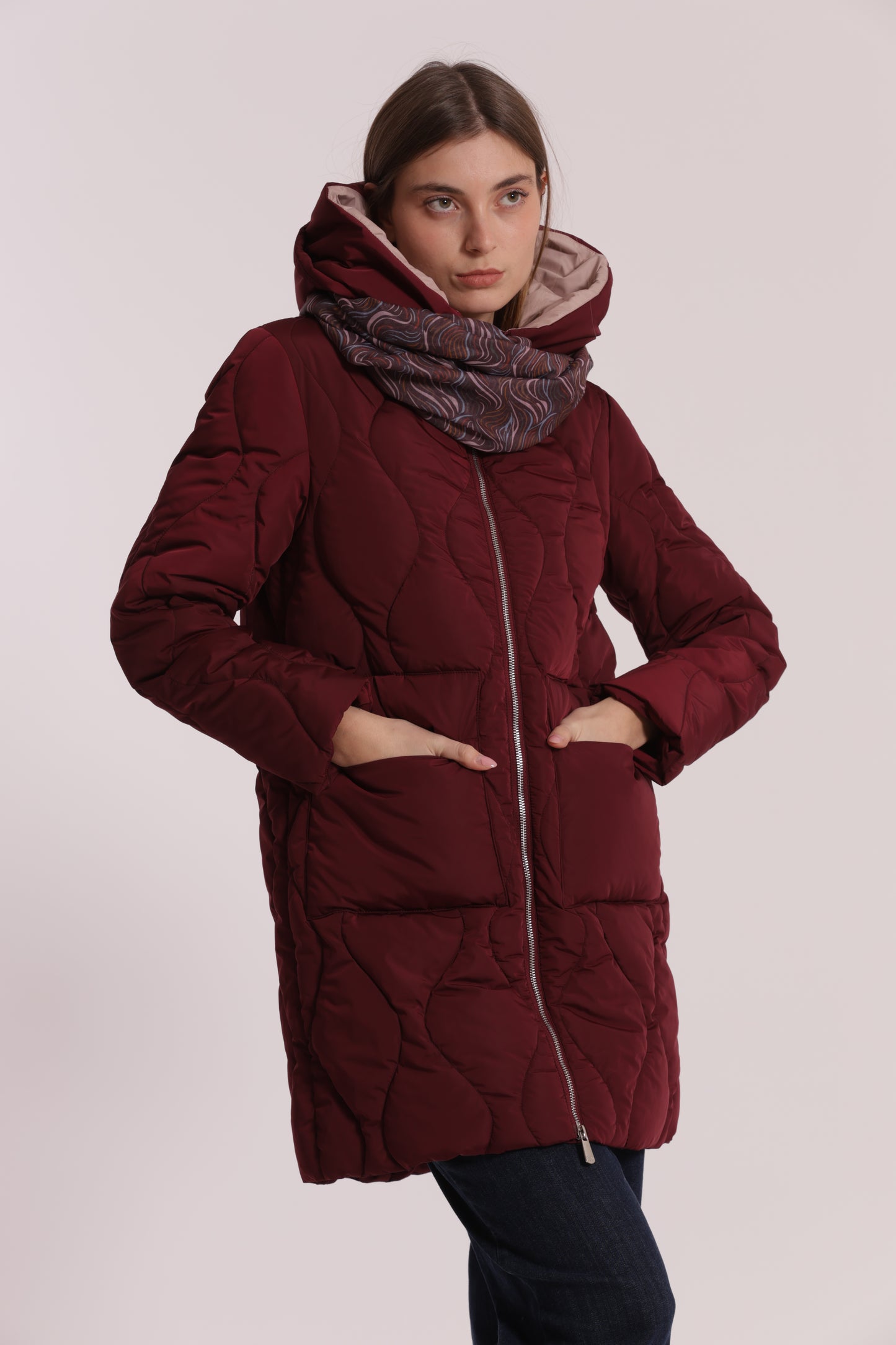 FOULARD STRISCE ONDULATE (180X80 cm)