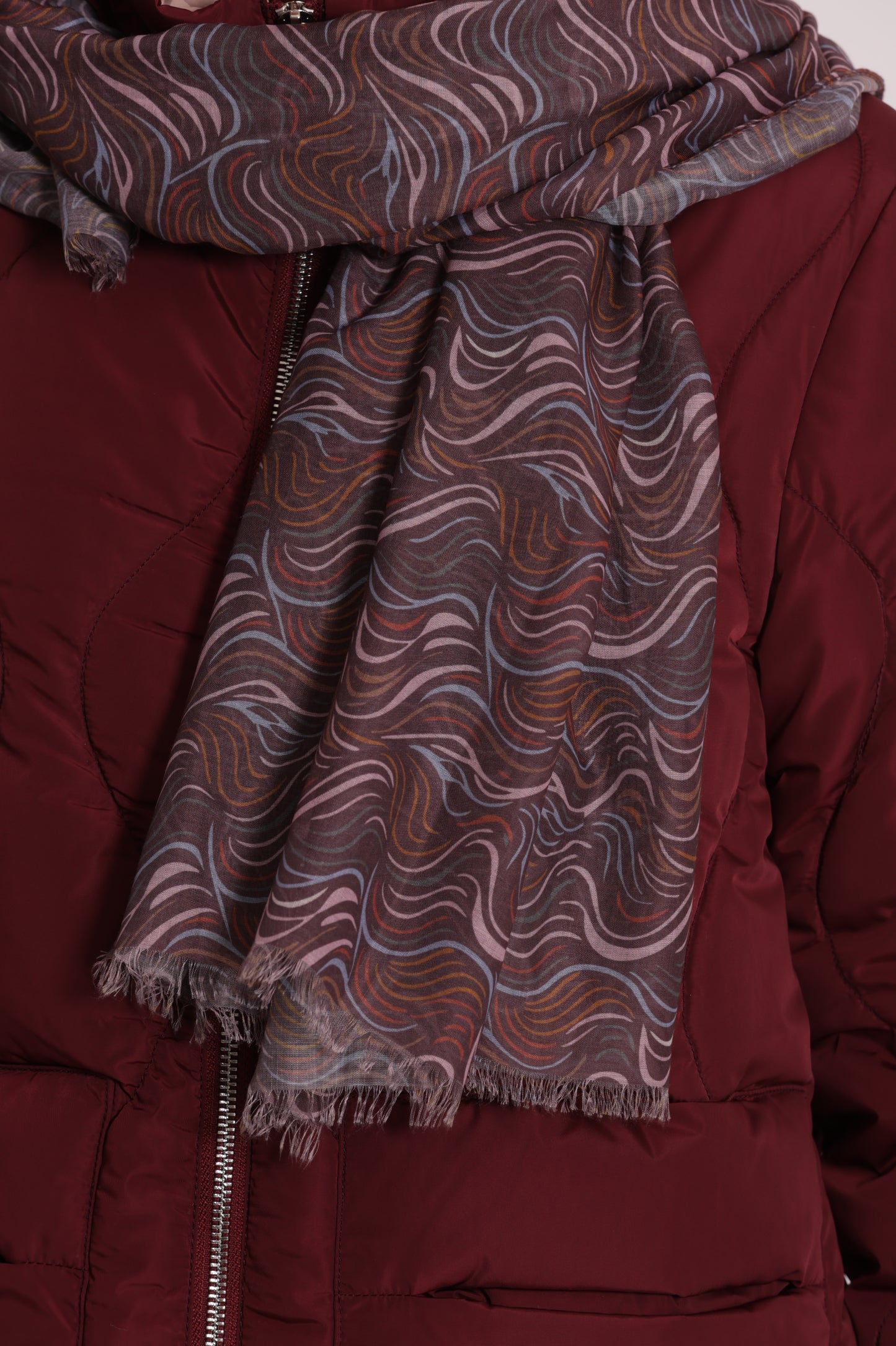 FOULARD STRISCE ONDULATE (180X80 cm)