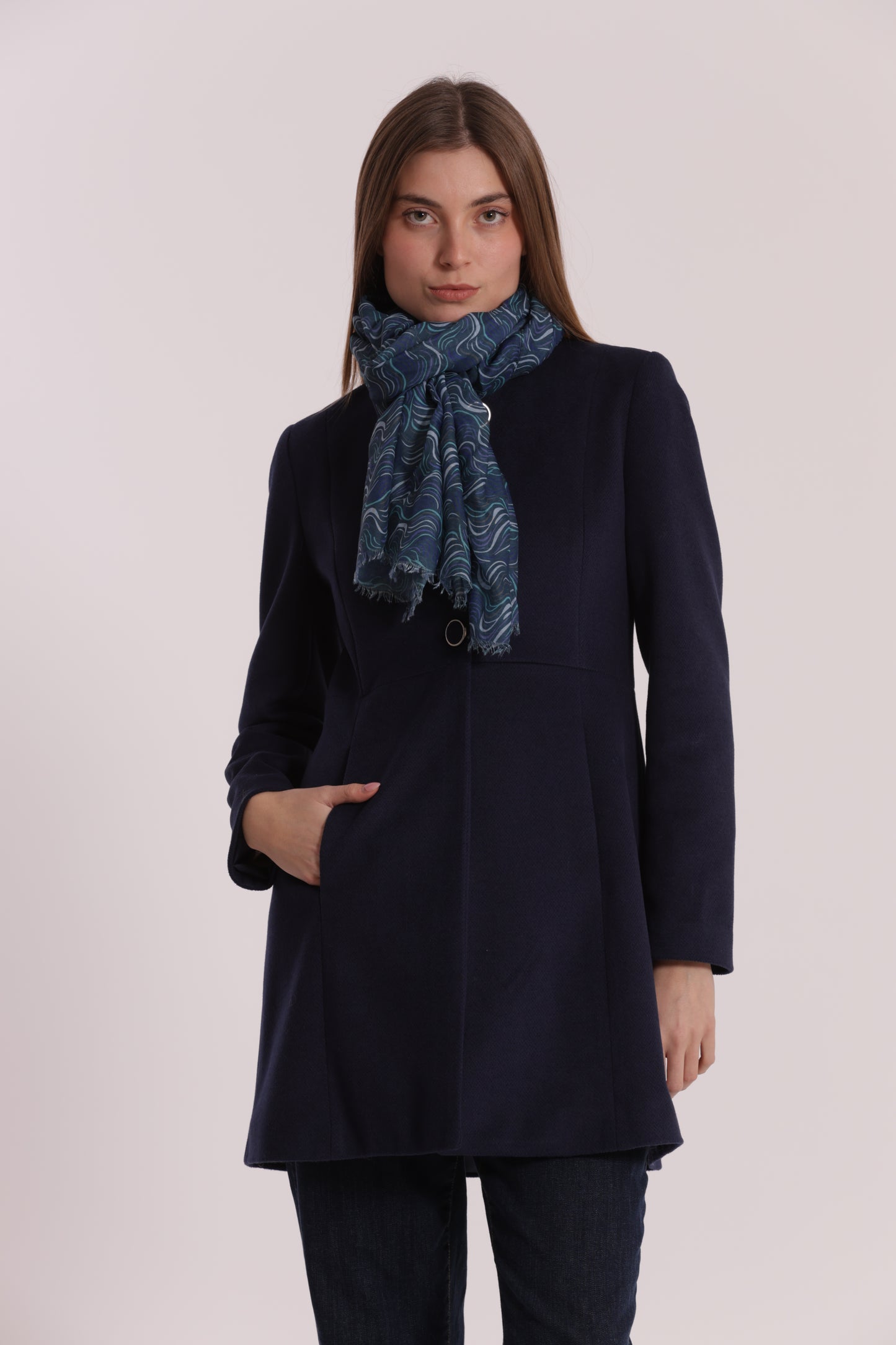 FOULARD STRISCE ONDULATE (180X80 cm)