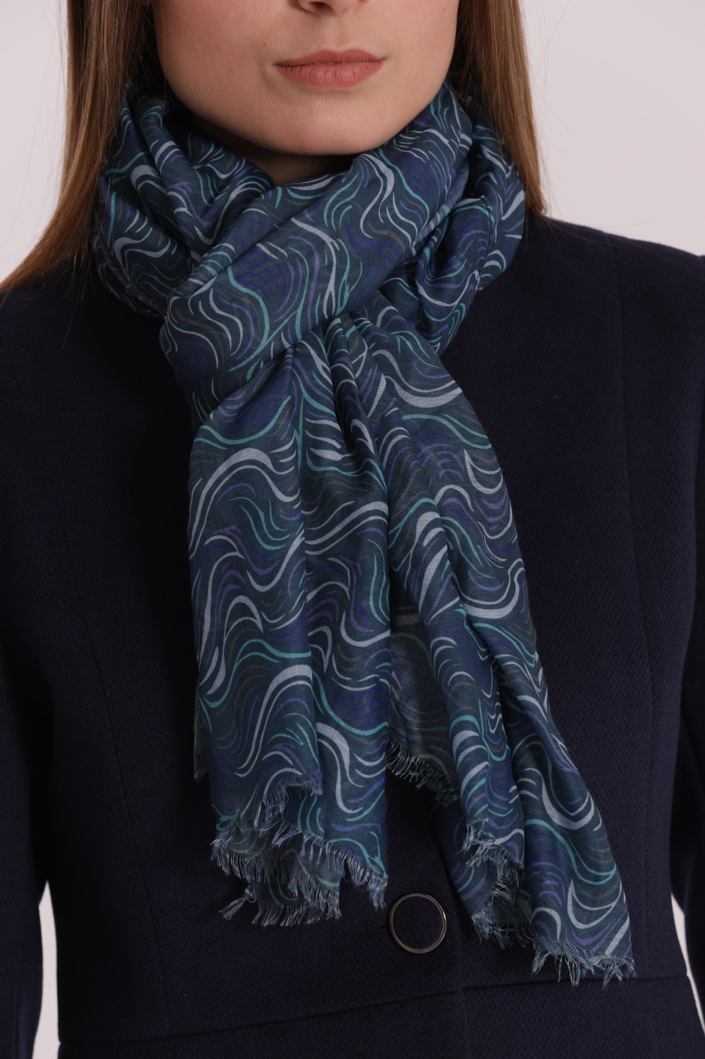 FOULARD STRISCE ONDULATE (180X80 cm)
