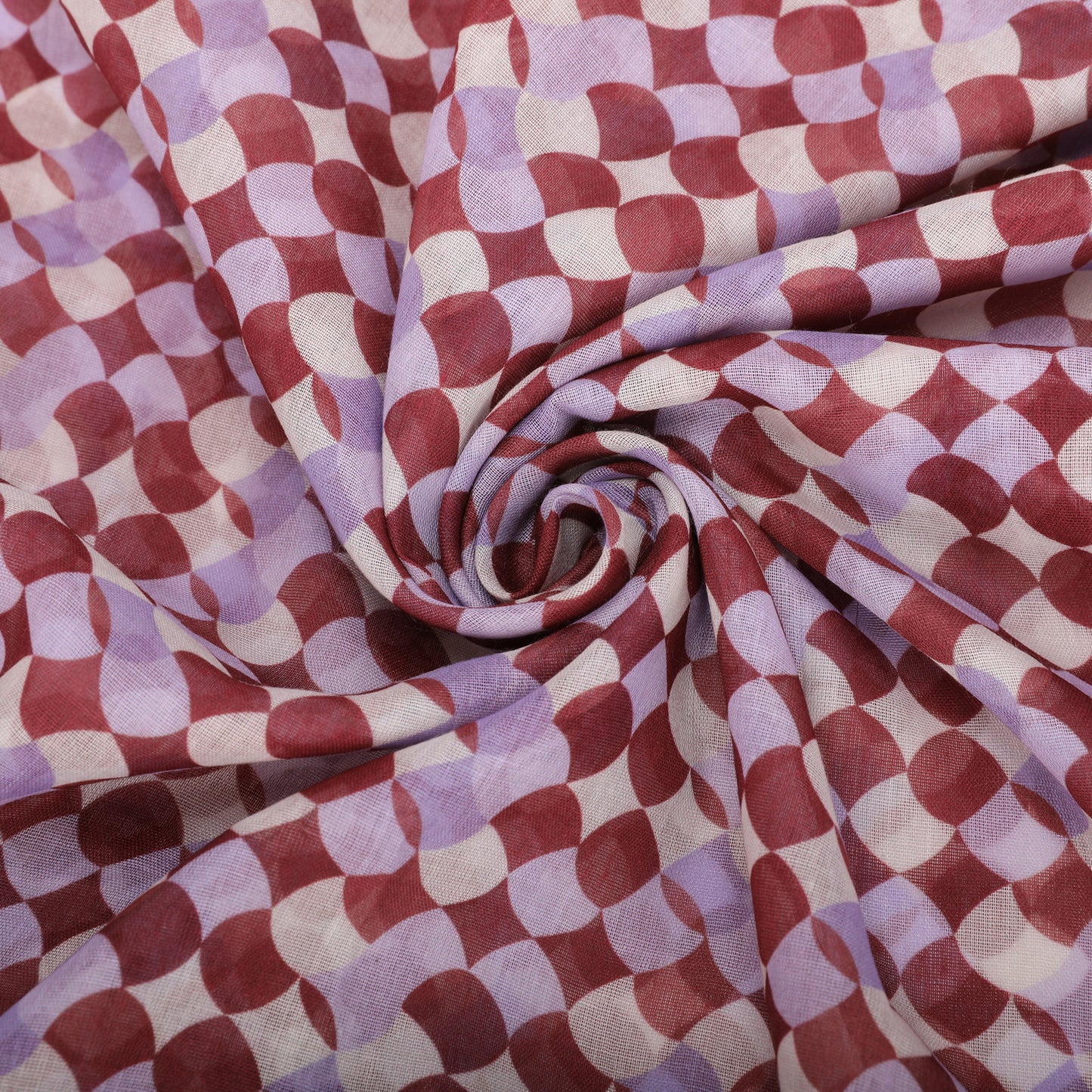FOULARD POIS IN MOVIMENTO (135X135 cm)