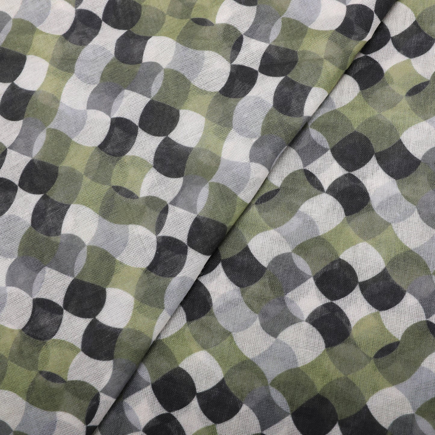 FOULARD POIS IN MOVIMENTO (135X135 cm)