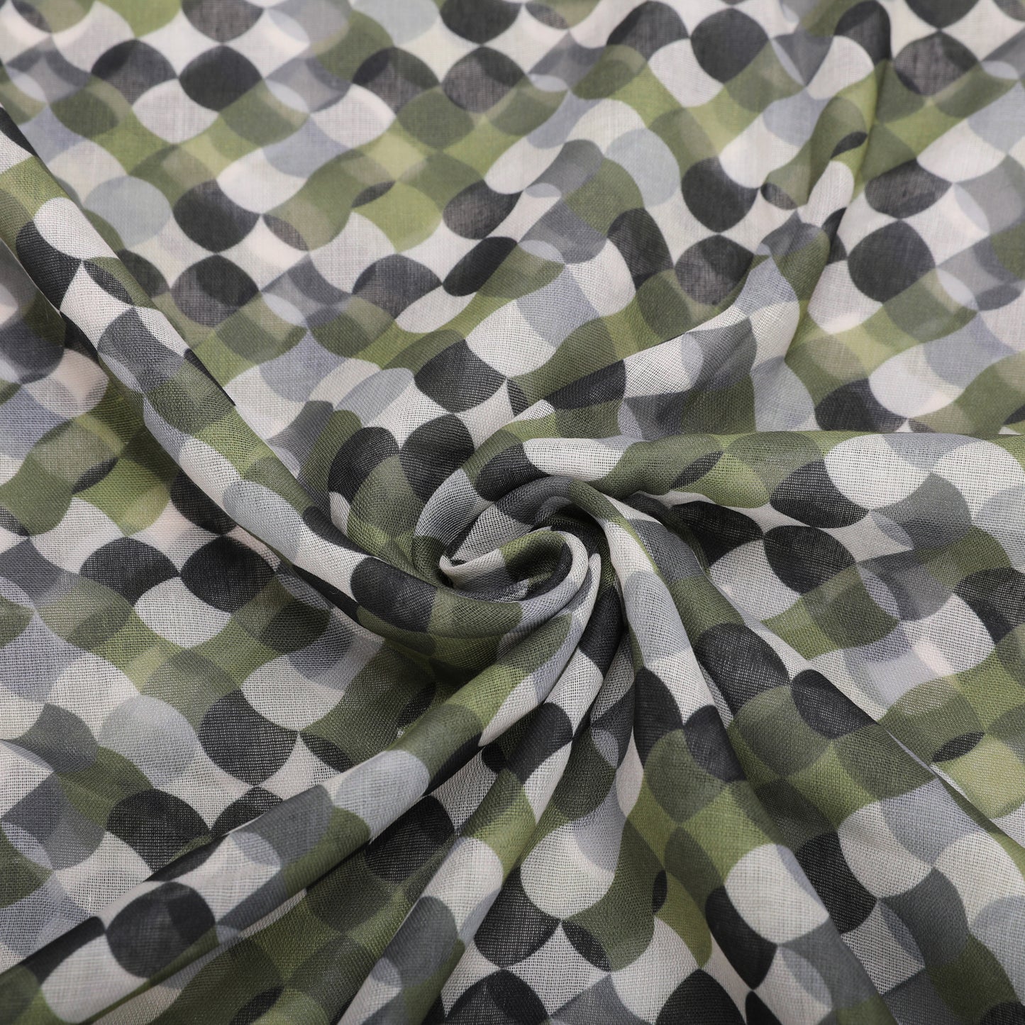 FOULARD POIS IN MOVIMENTO (135X135 cm)