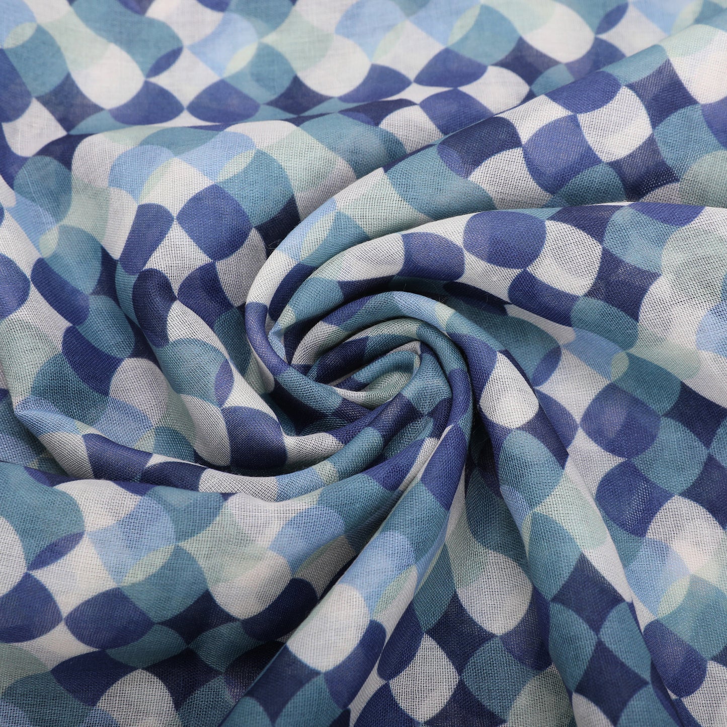 FOULARD POIS IN MOVIMENTO (135X135 cm)
