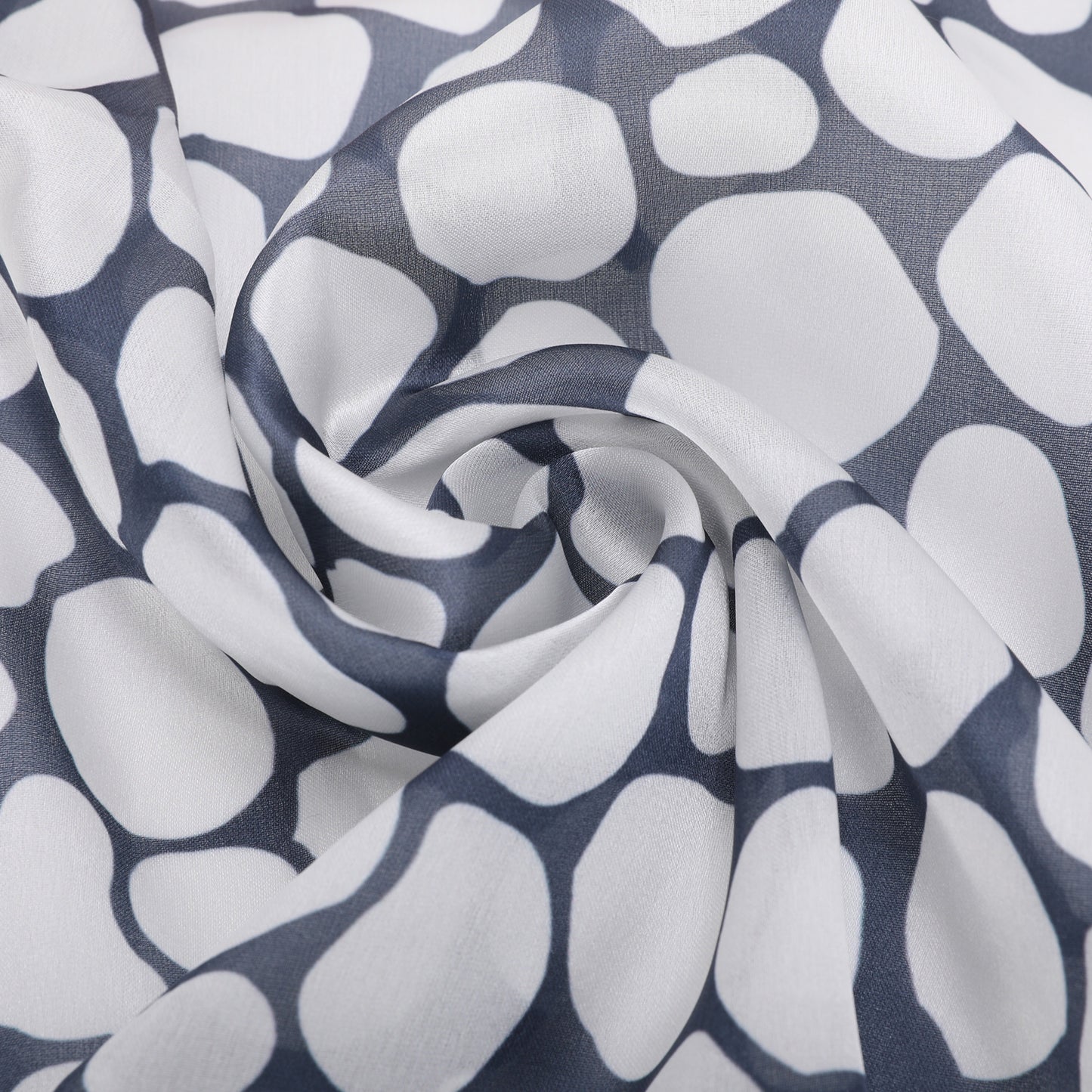 FOULARD POIS IRREGOLARI CON CORNICE (90X90 cm)