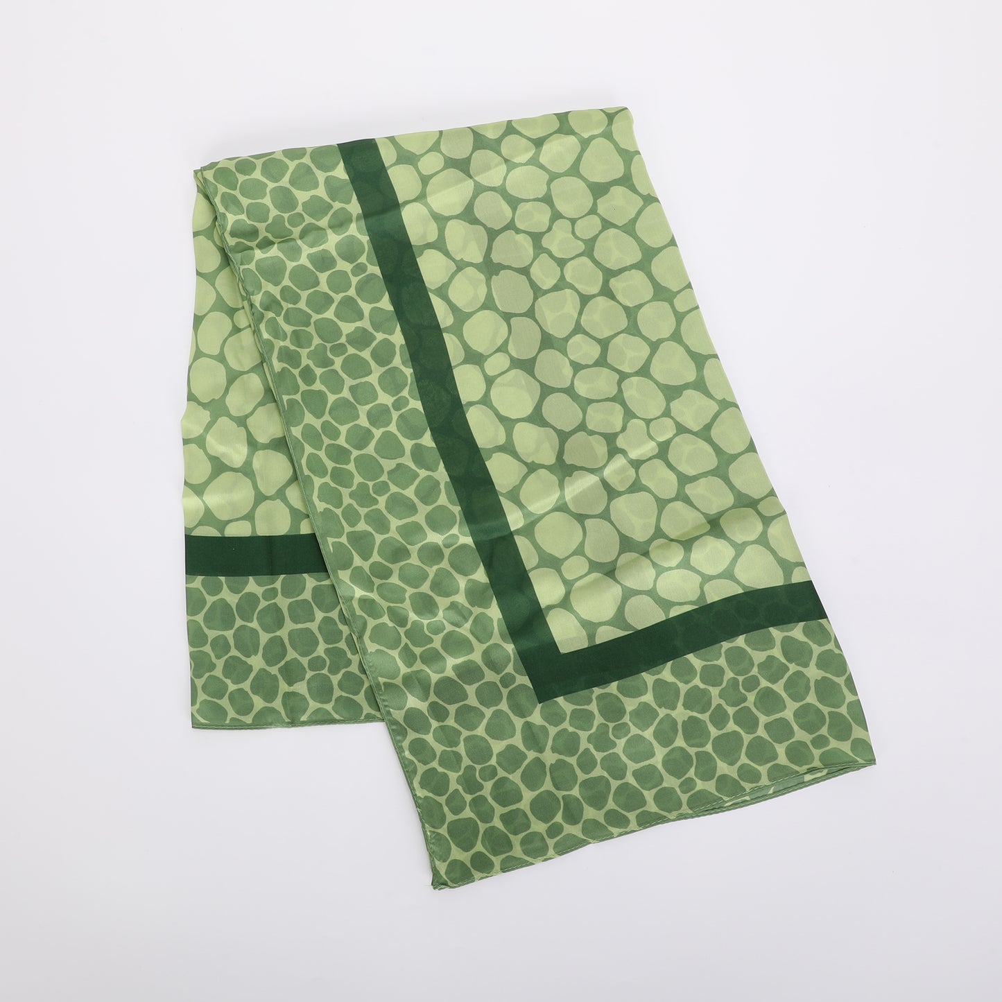 FOULARD POIS IRREGOLARI CON CORNICE (90X90 cm)