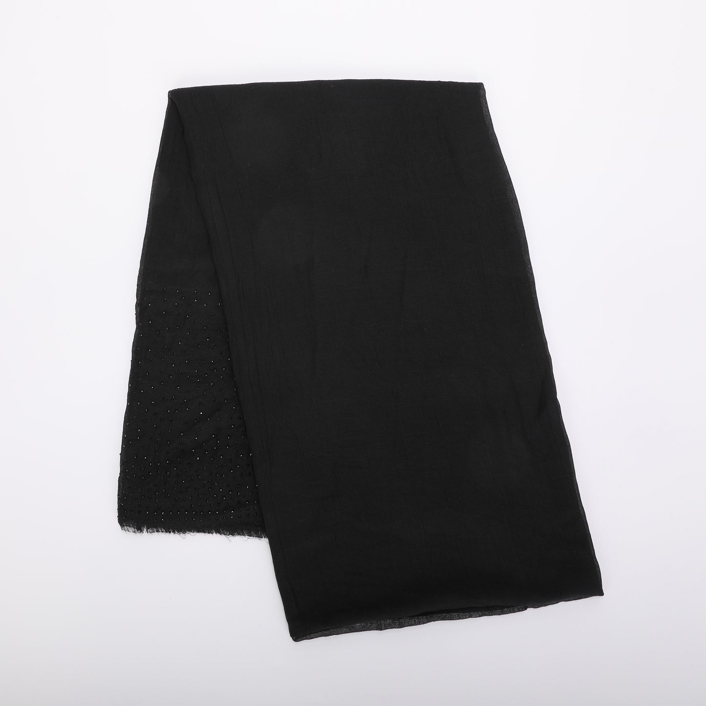 FOULARD TINTA UNITA CON STRASS (180X80 cm)